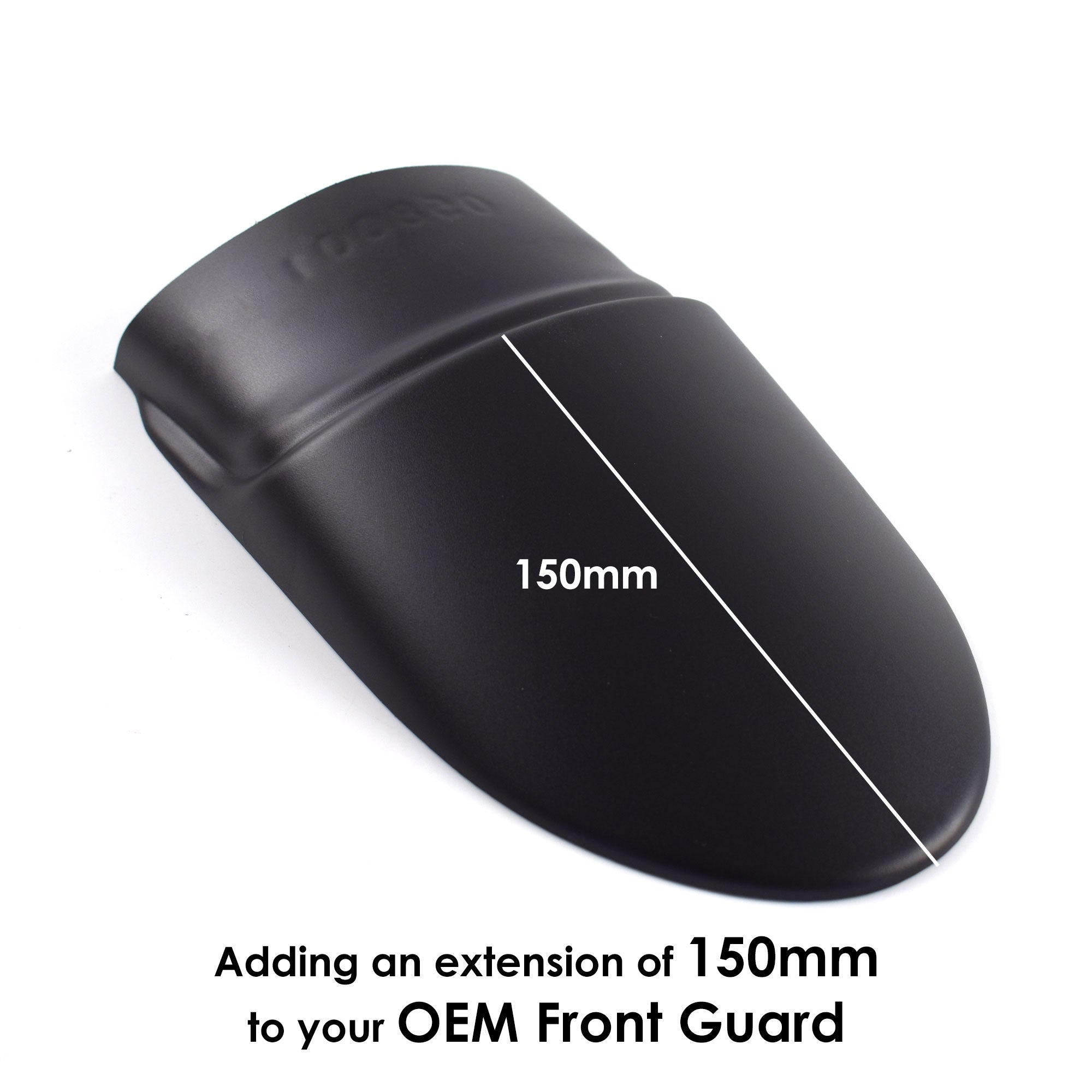 Pyramid Extenda Fenda | Matte Black | Moto Guzzi V85 TT 2019>Current-Extenda Fendas-Pyramid Motorcycle Accessories