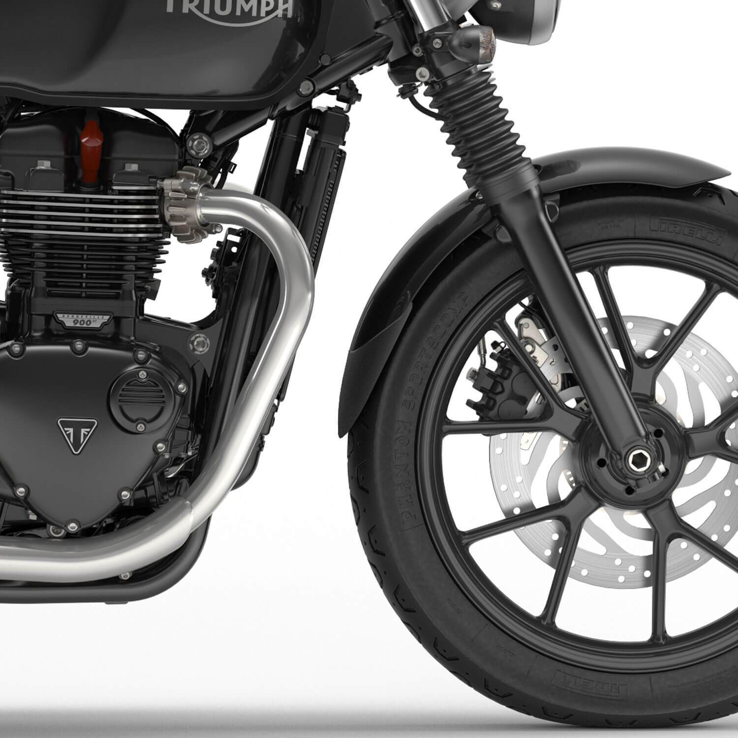 Pyramid Extenda Fenda | Matte Black | Triumph Speed Twin 900 2023>2024 -  Shop name