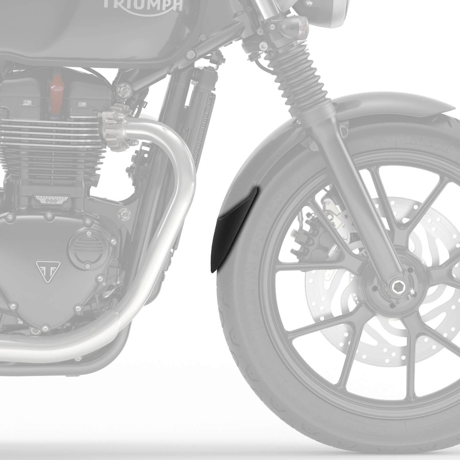 Pyramid Extenda Fenda | Matte Black | Triumph Speed Twin 900 2023>2024 -  Shop name