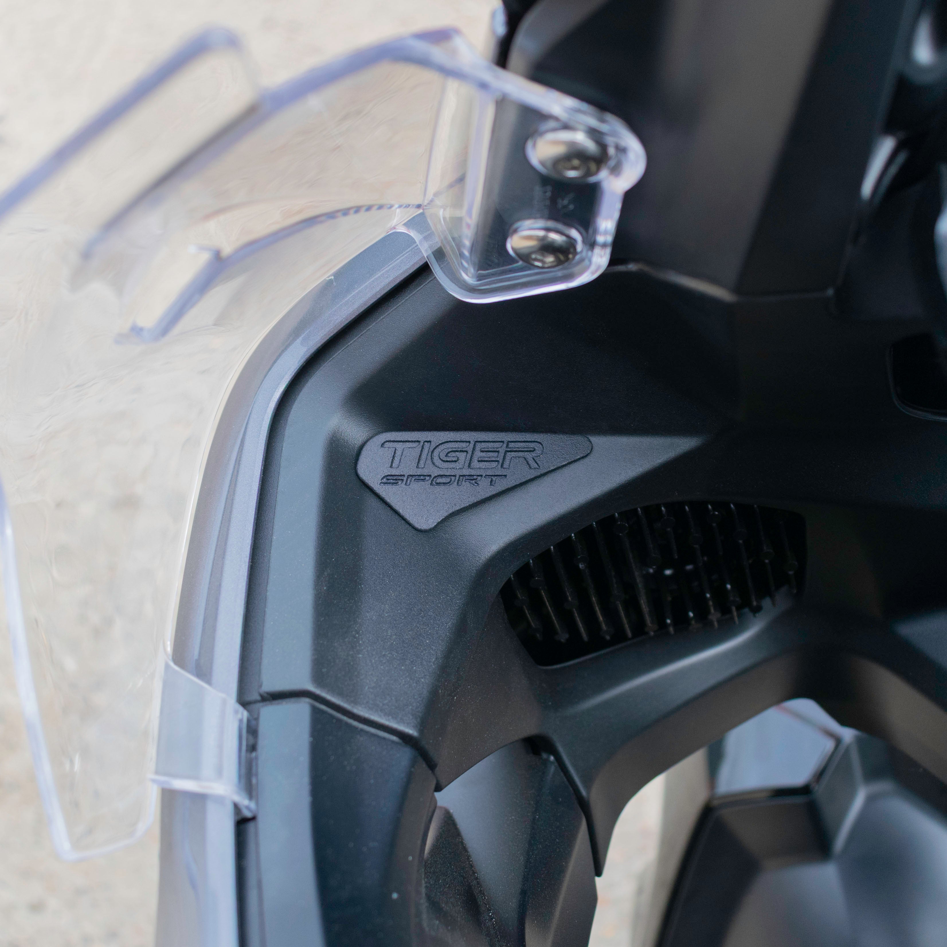 Pyramid Fairing Emblems | Matte Black | Triumph Tiger Sport 800 2025>Current -  Shop name