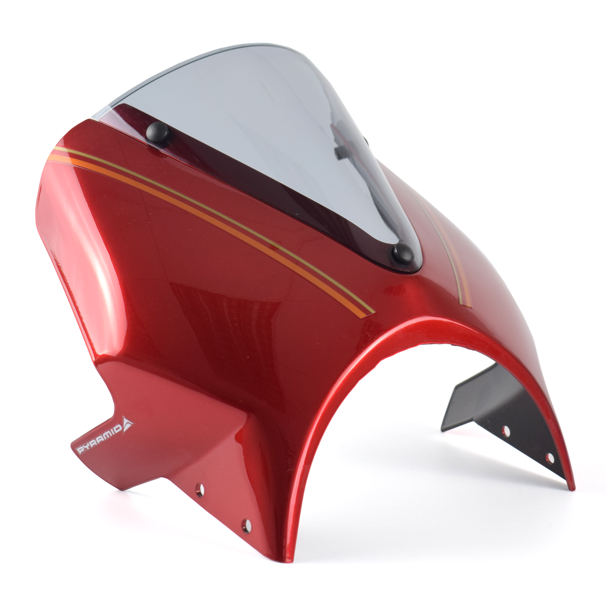 Pyramid Fly Screen | Candy Medium Red | Kawasaki Z 650 RS 2024>Current-Screens-Pyramid Motorcycle Accessories