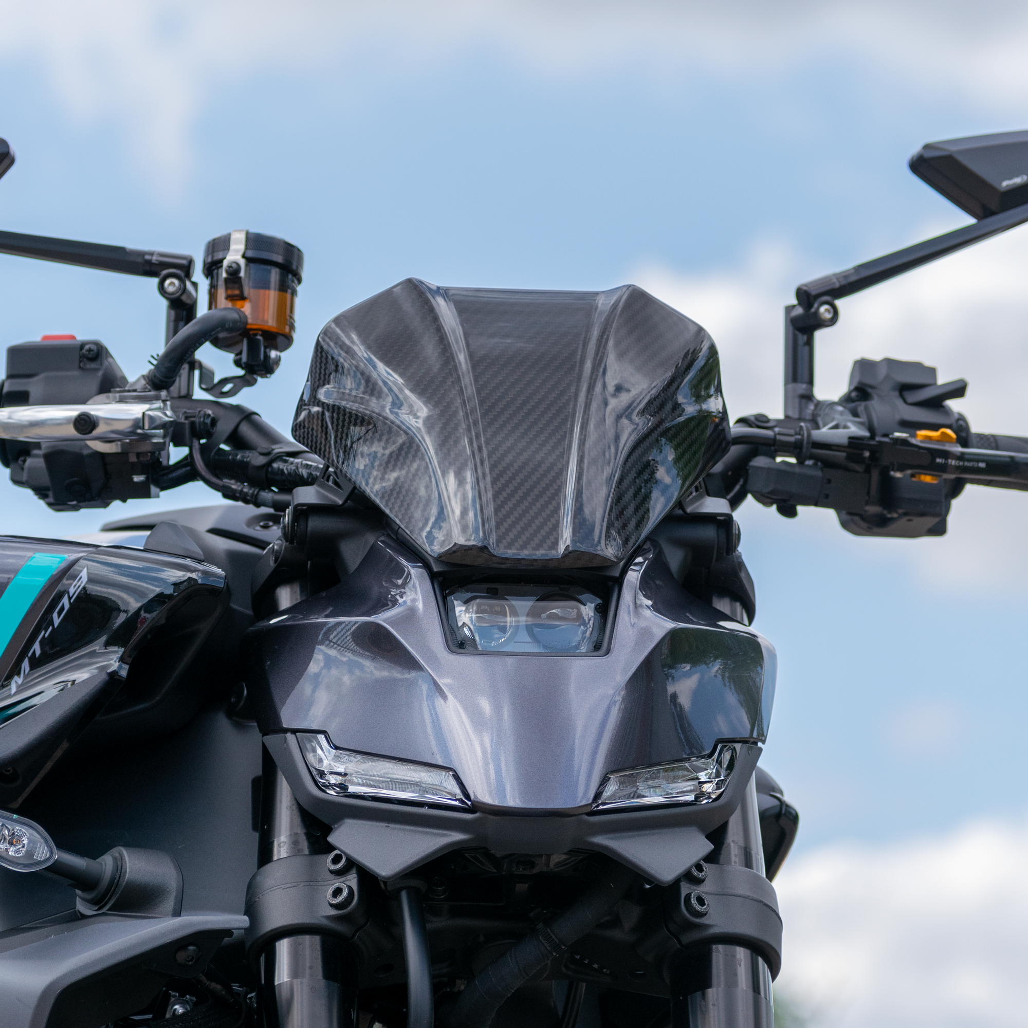 Pyramid Fly Screen | Carbon Fibre | Yamaha MT-09 inc SP 2024>Current -  Shop name
