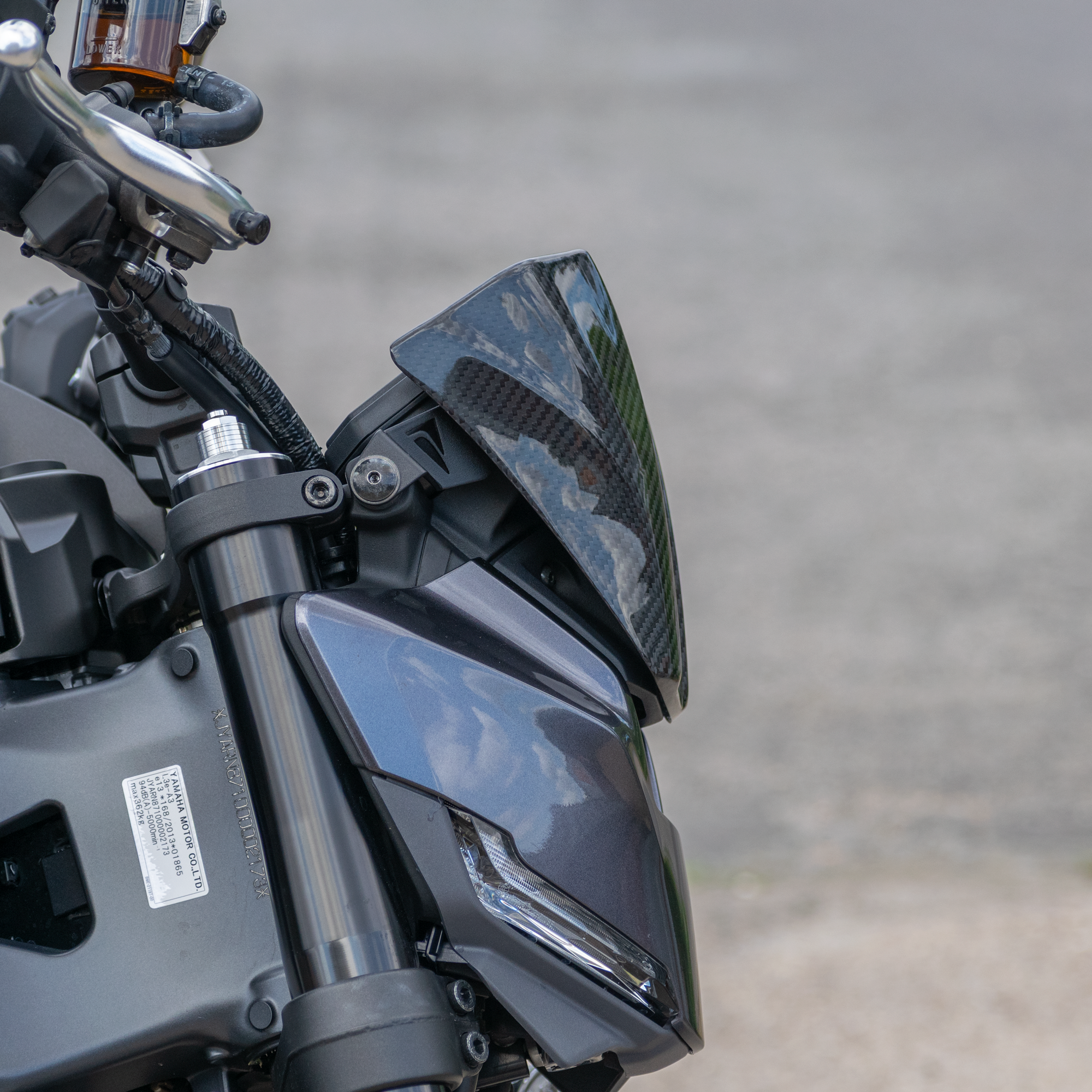 Pyramid Fly Screen | Carbon Fibre | Yamaha MT-09 inc SP 2024>Current -  Shop name