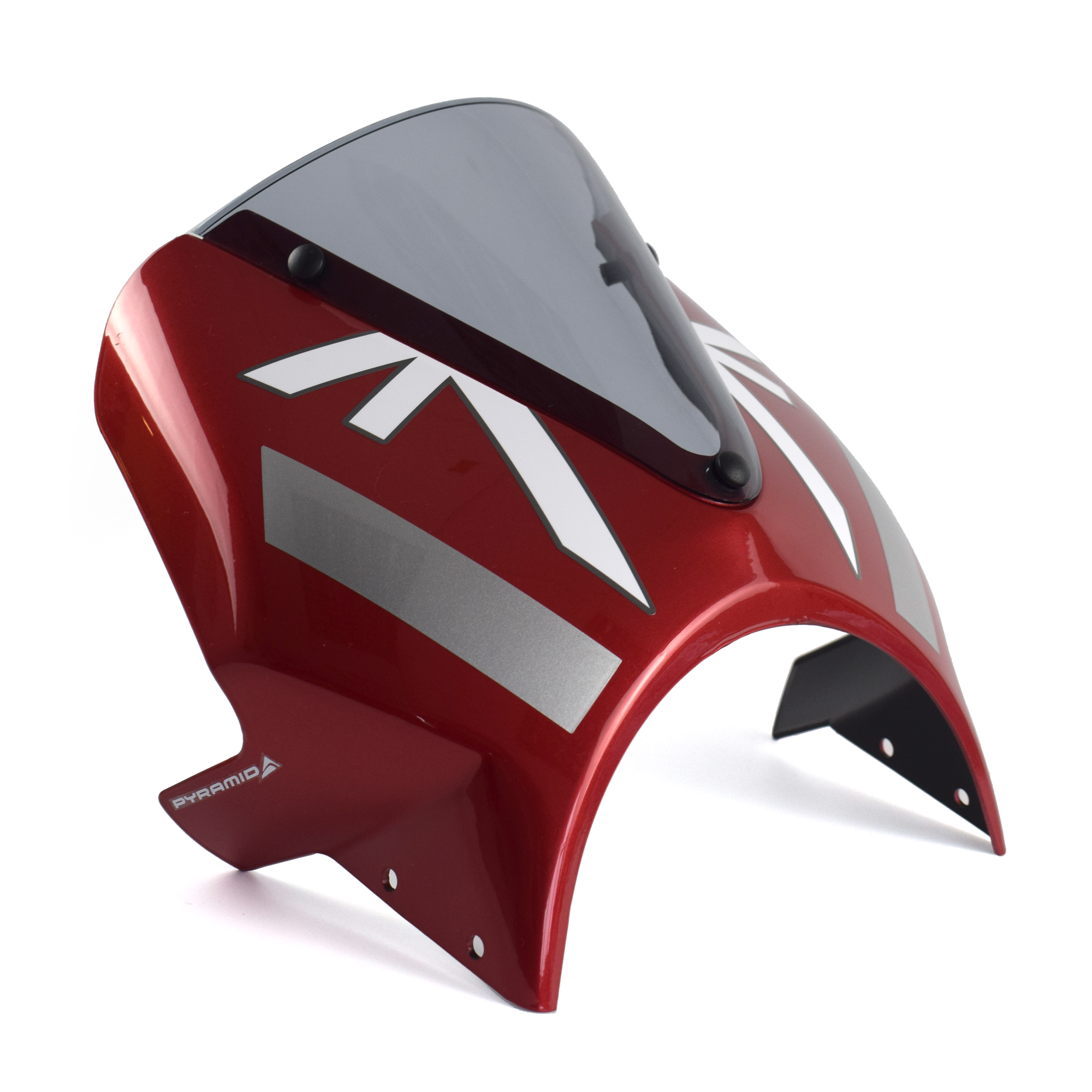 Pyramid Fly Screen | Carnival Red/Storm Grey | Triumph Speed 400 2024>2025 -  Shop name