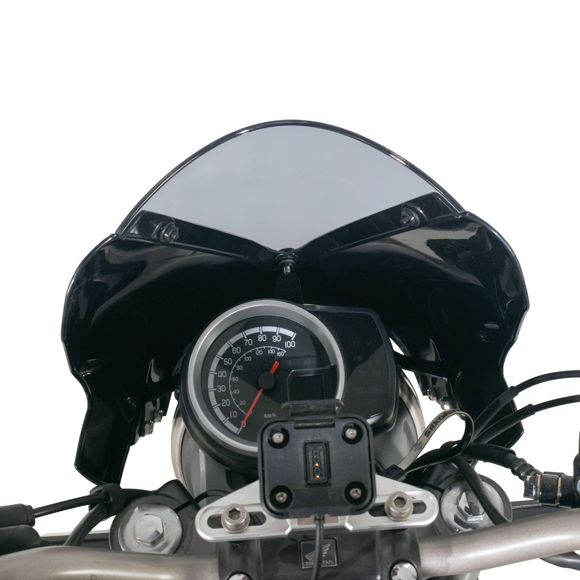 Pyramid Fly Screen | Pearl Deep Mud Grey | Honda GB350S 2025>Current -   Pyramid Motorcycle Accessories