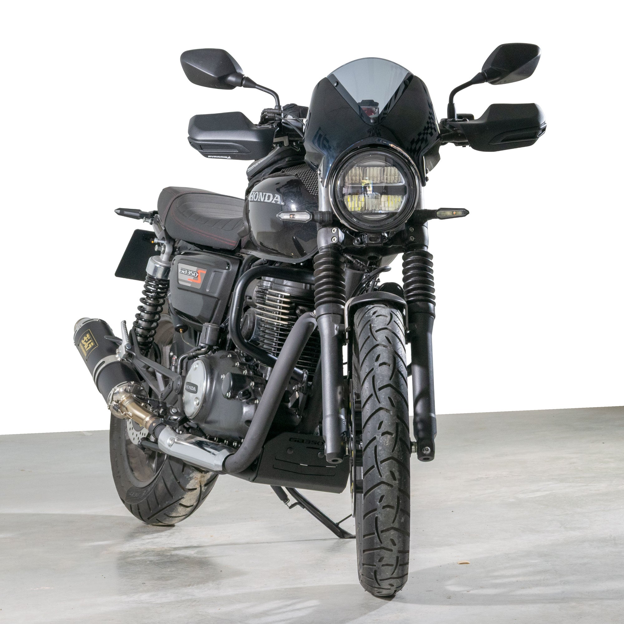 Pyramid Fly Screen | Pearl Deep Mud Grey | Honda GB350S 2025>Current -   Pyramid Motorcycle Accessories