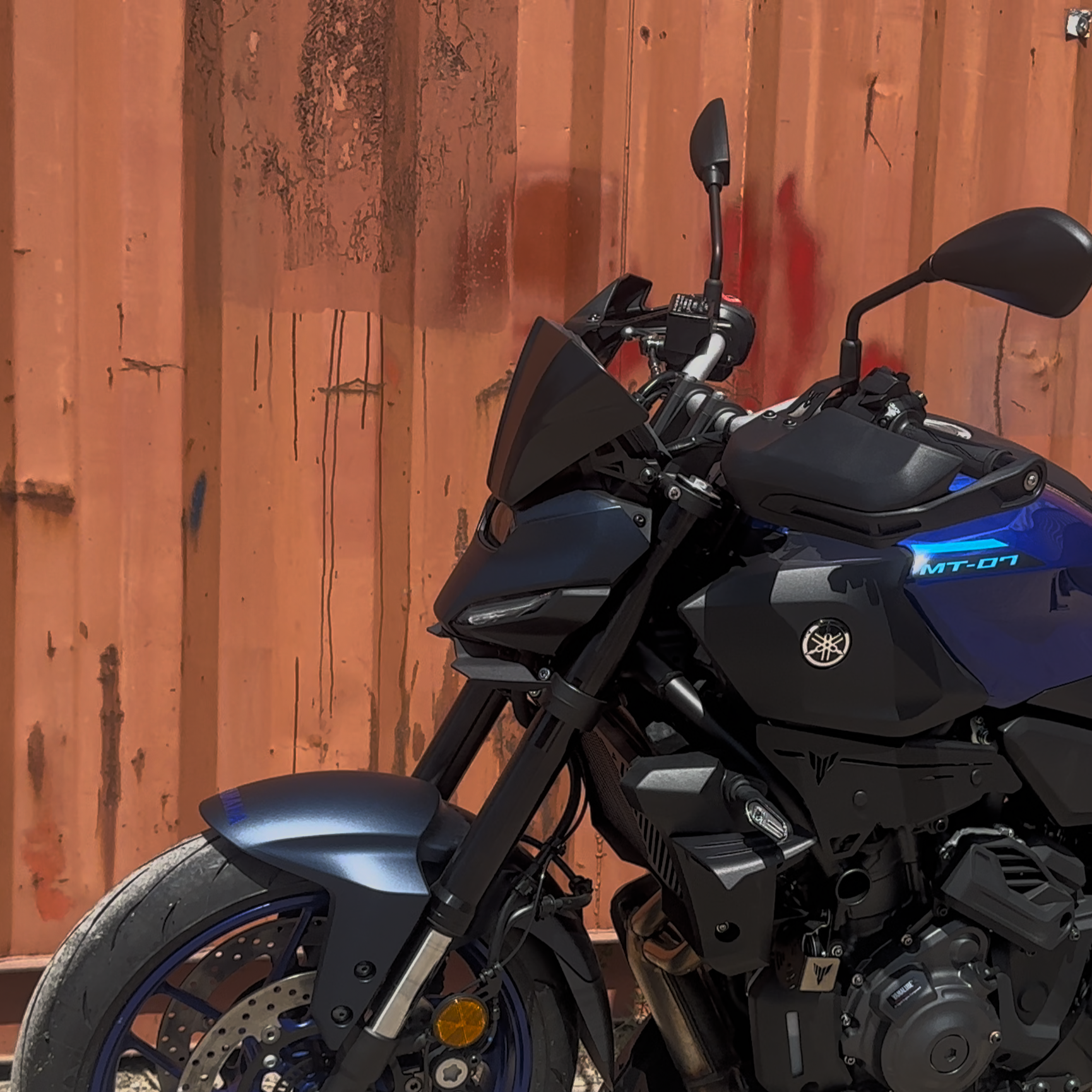 Pyramid Fly Screen | Matte Black | Yamaha MT-07 2025>Current -  Shop name