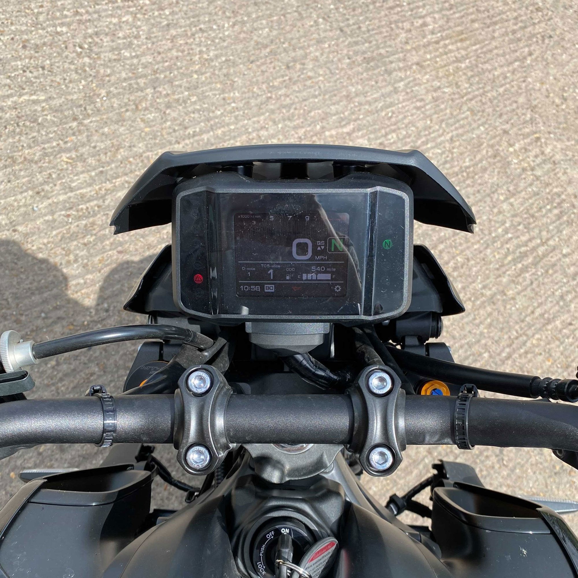 Pyramid Fly Screen | Matte Black | Yamaha MT-09 SP 2021>2023-22160M-Screens-Pyramid Motorcycle Accessories