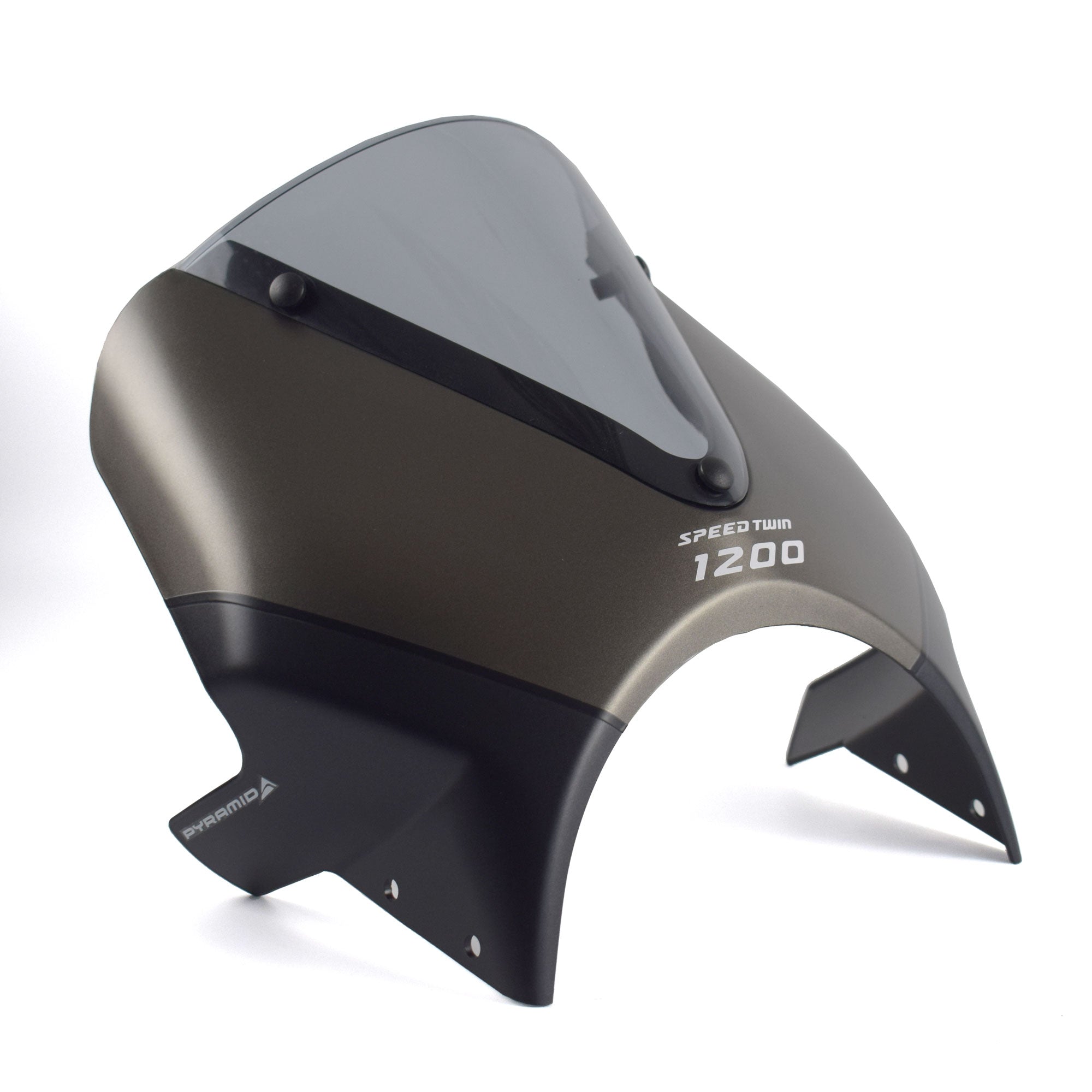 Pyramid Fly Screen | Matte Ironstone & Matte Storm Grey | Triumph Speed Twin 1200 2024>2024 -  Shop name