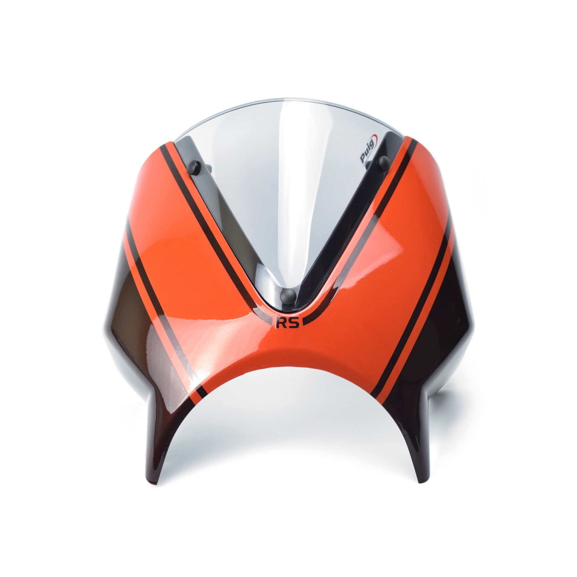 Pyramid Fly Screen | Metallic Brown/Metallic Orange (Candytone Brown/Candytone Orange) | Kawasaki Z 900 RS 2018>2020-23500E-Screens-Pyramid Motorcycle Accessories
