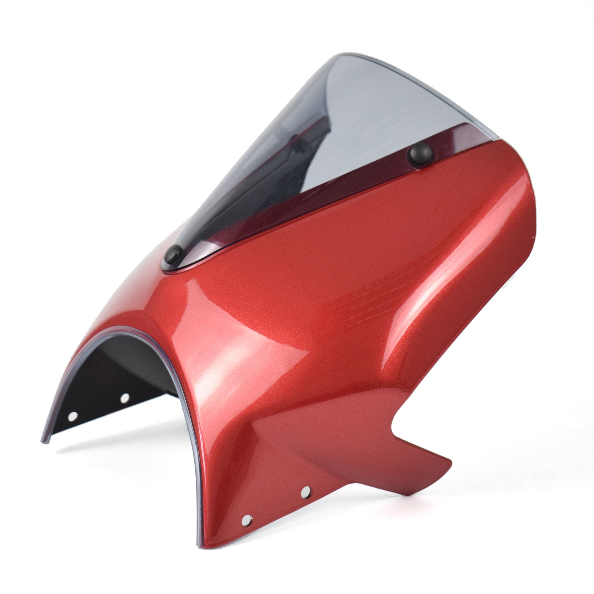 Pyramid Fly Screen | Pearl Nebula Red | Honda ST125 Dax 2023>Current-21290R-Screens-Pyramid Motorcycle Accessories