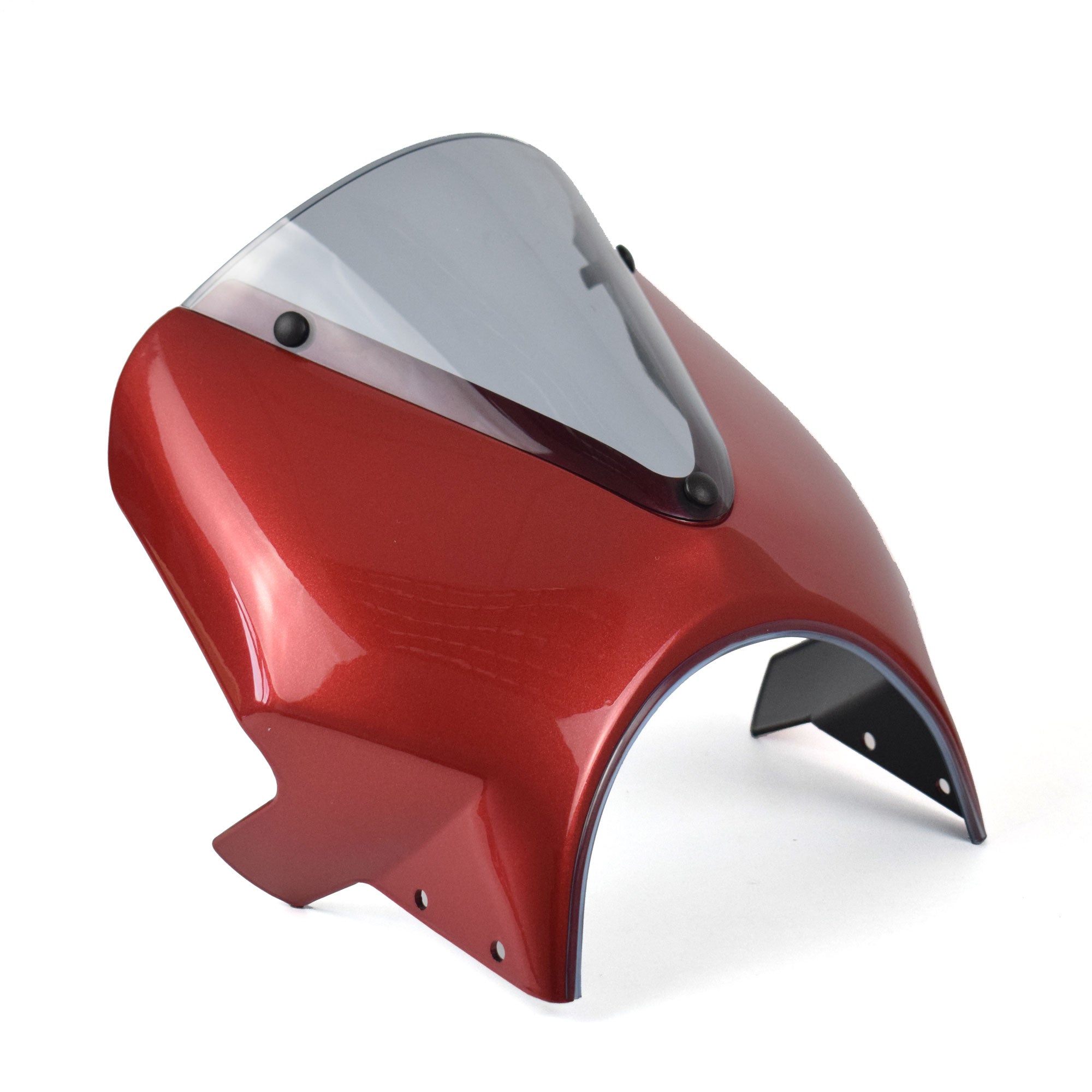 Pyramid Fly Screen | Pearl Nebula Red | Honda ST125 Dax 2023>Current-21290R-Screens-Pyramid Motorcycle Accessories