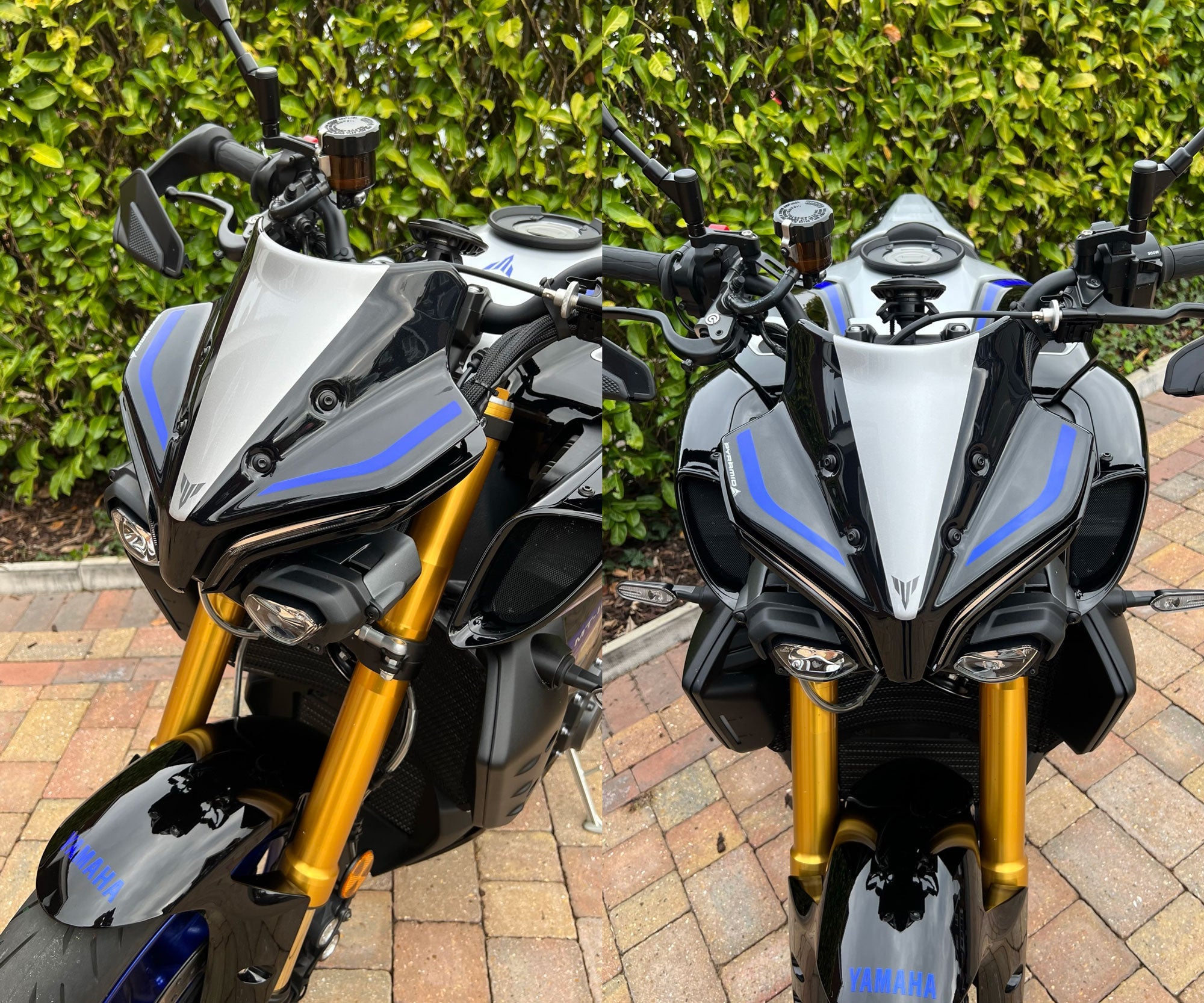 Pyramid Fly Screen | SP Colours | Yamaha MT-10 SP 2022>Current-22215K-Screens-Pyramid Motorcycle Accessories