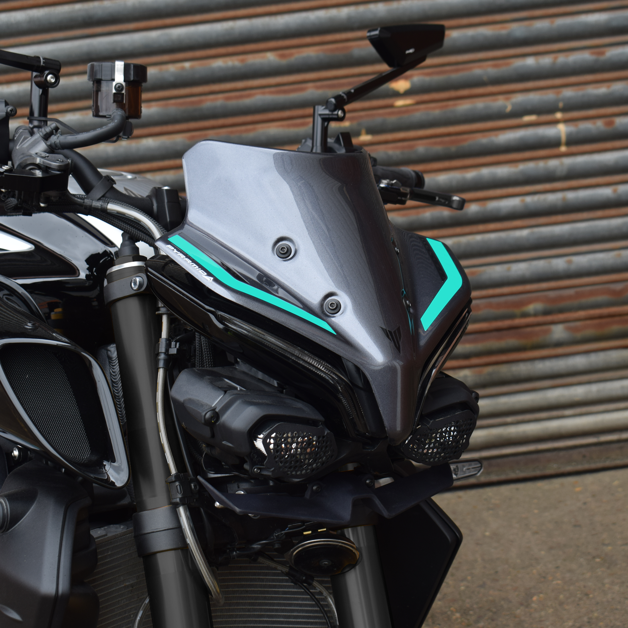 Pyramid Fly Screen | Yamaha Blue | Yamaha MT-10 2022>Current -  Shop name