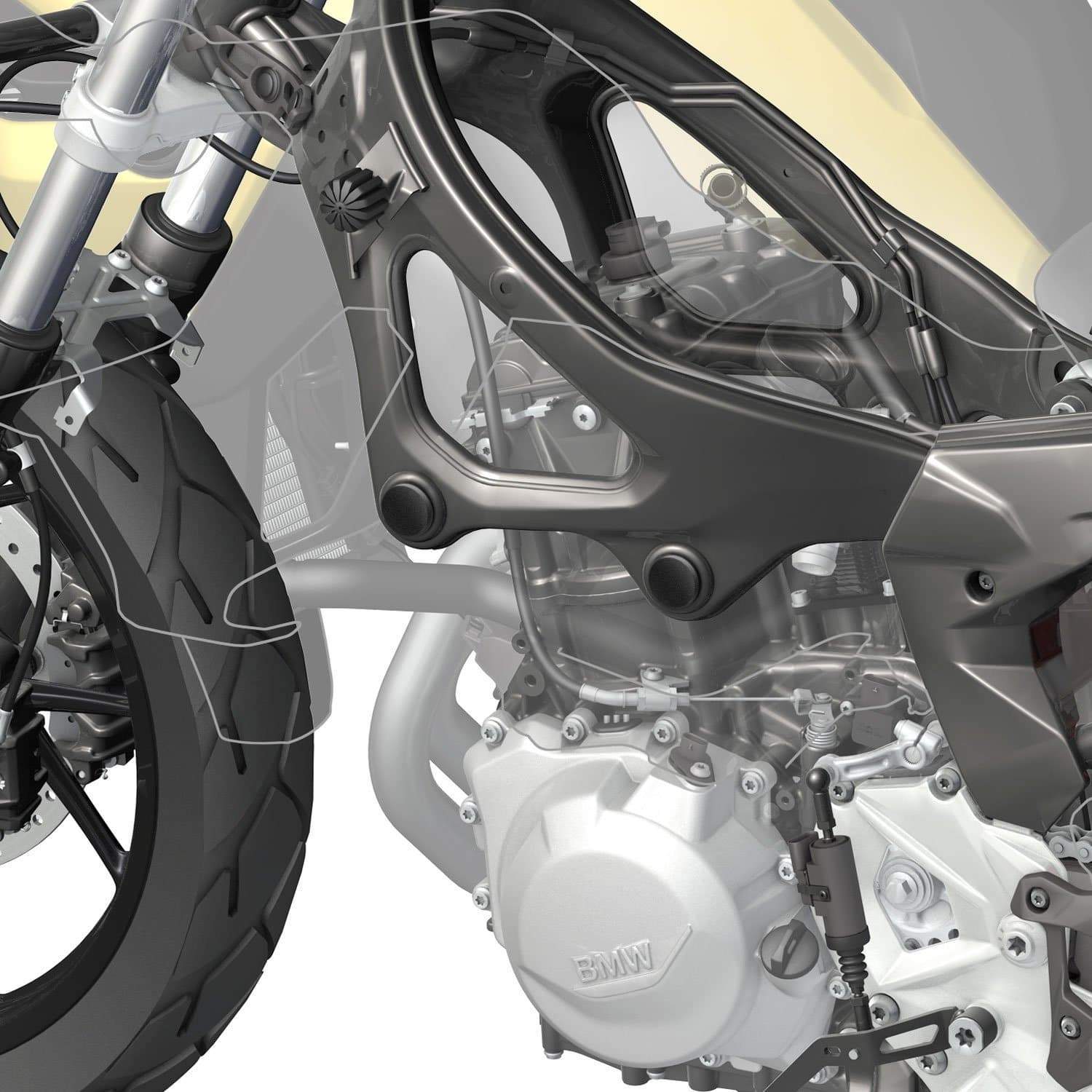 Pyramid Frame End Caps | Matte Black | BMW F 900 XR 2020>Current -  Shop name