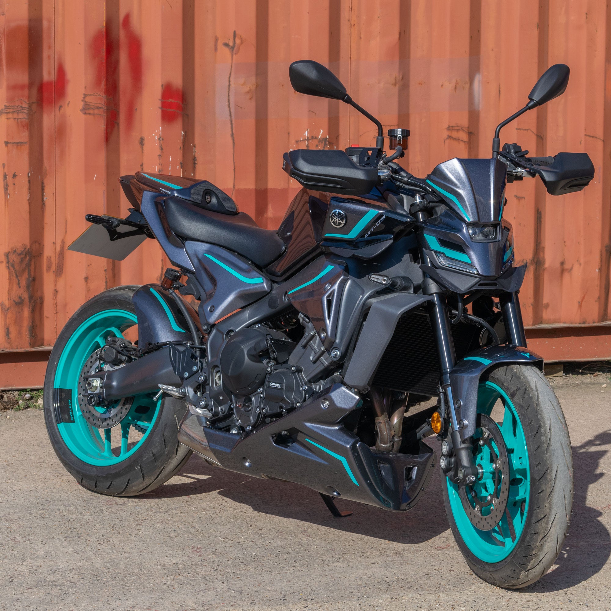 Pyramid Front Guard | Yamaha Blue | Yamaha MT-09 2021>Current-Front Guards-Pyramid Motorcycle Accessories
