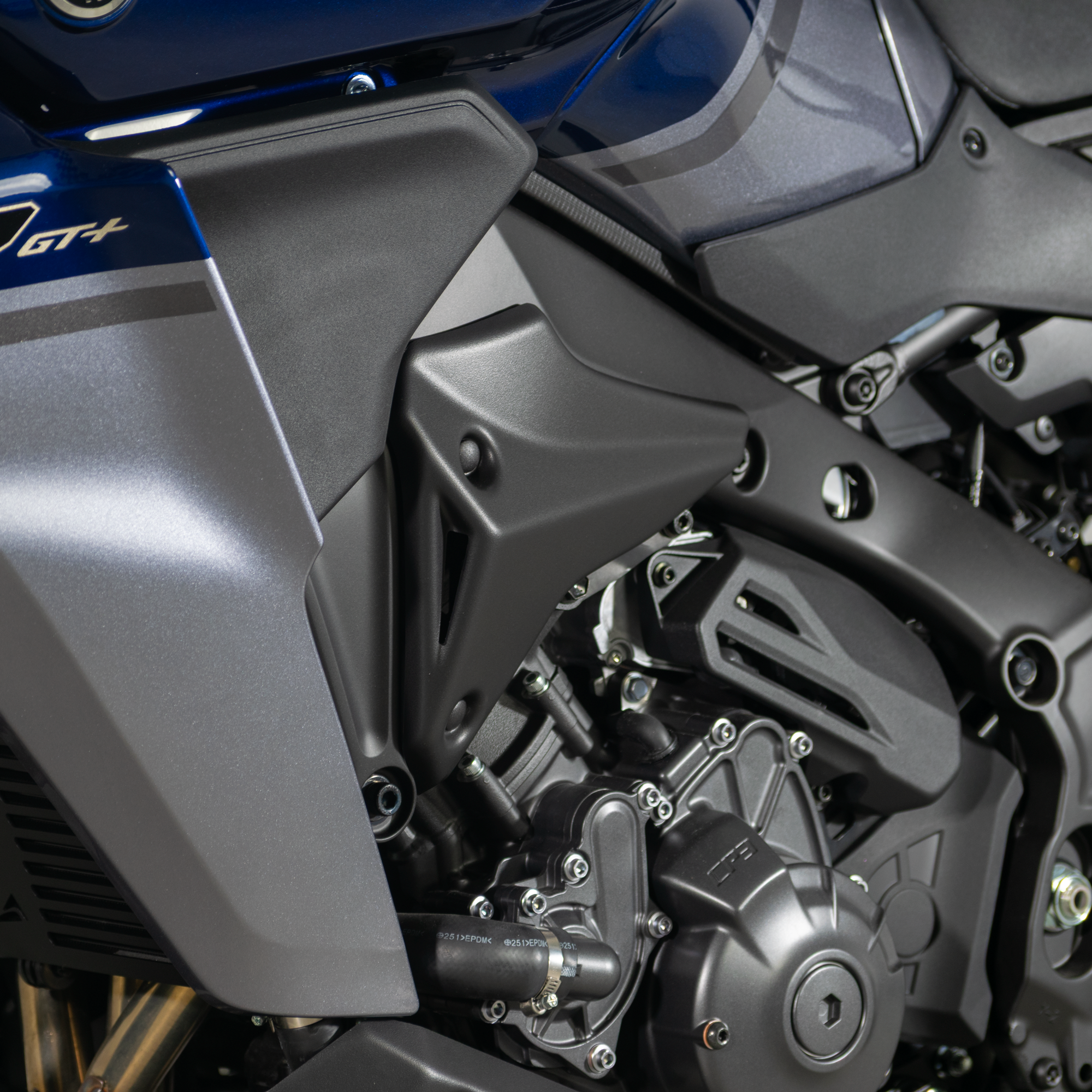 Pyramid Front Infill Panels | Matte Black | Yamaha Tracer 9 GT/GT+ 2021>Current -   Pyramid Motorcycle Accessories