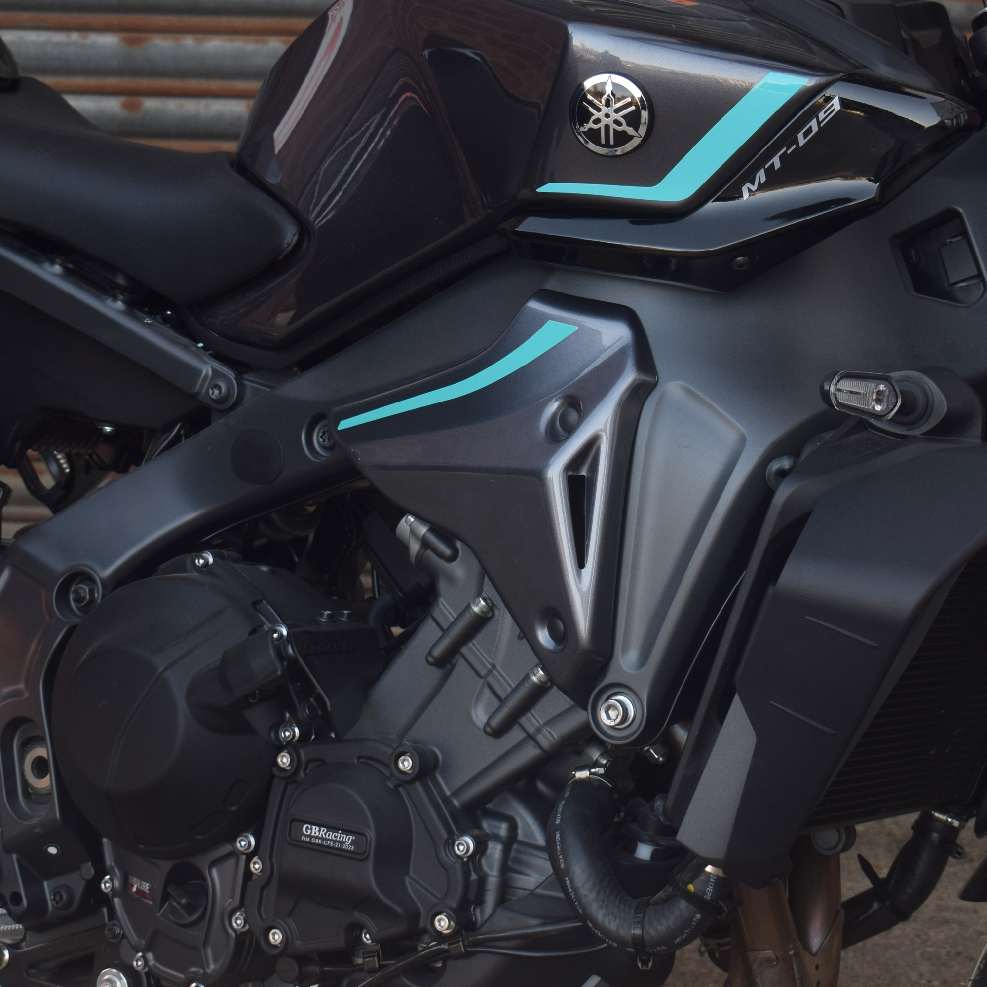 Pyramid Front Infill Panels | Midnight Cyan | Yamaha MT-09 2021>Current -  Shop name