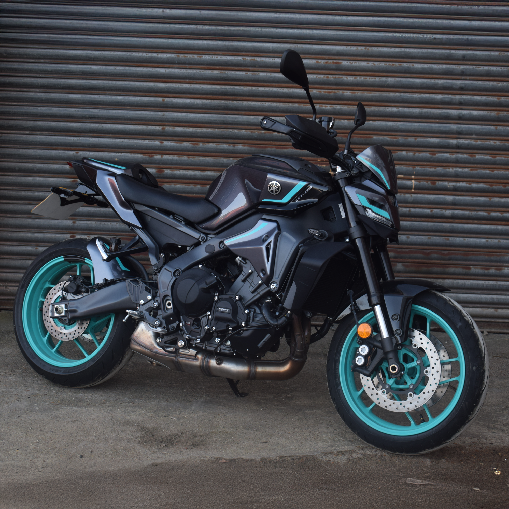 Pyramid Front Infill Panels | Midnight Cyan | Yamaha MT-09 2021>Current -  Shop name