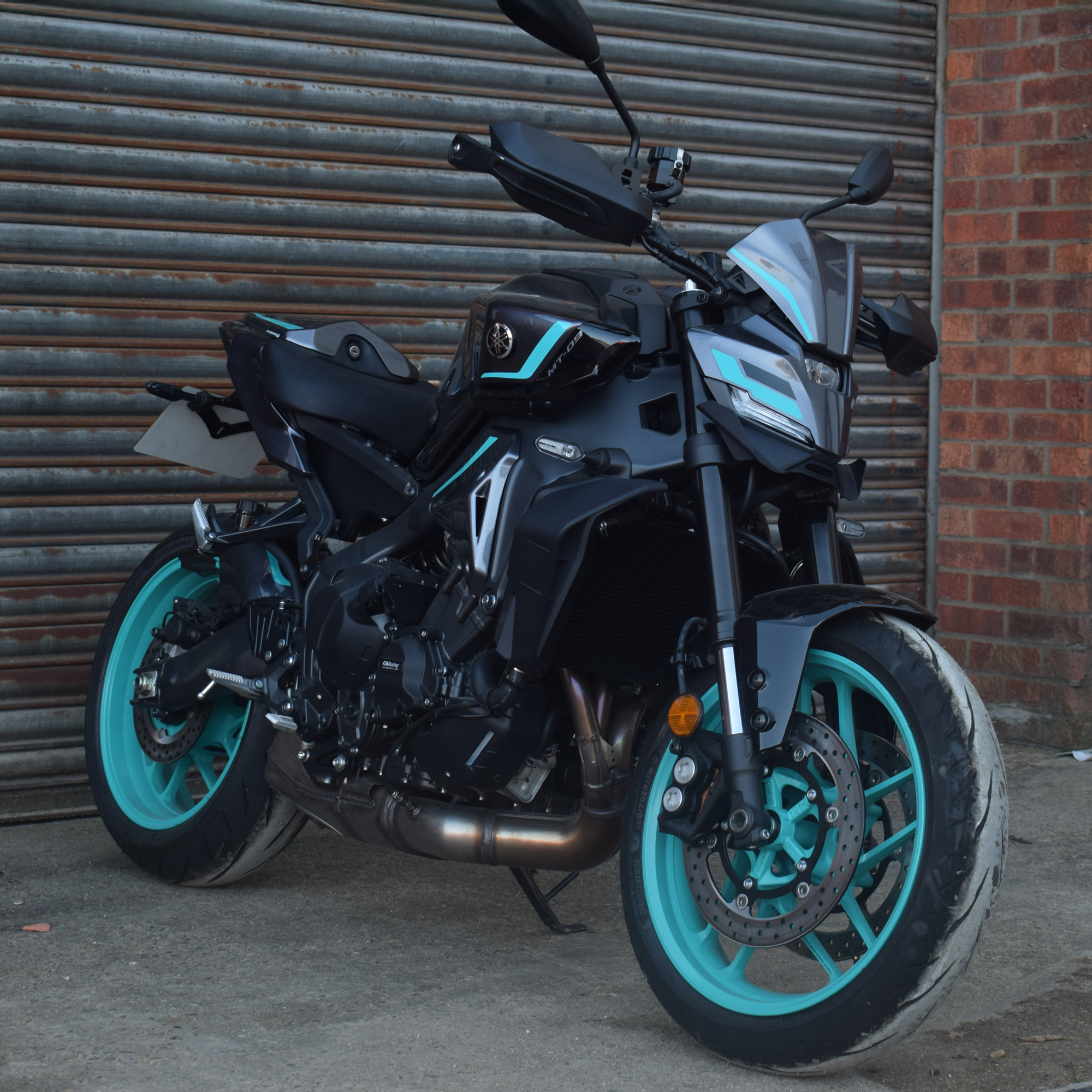 Pyramid Front Infill Panels | Midnight Cyan | Yamaha MT-09 2021>Current -  Shop name