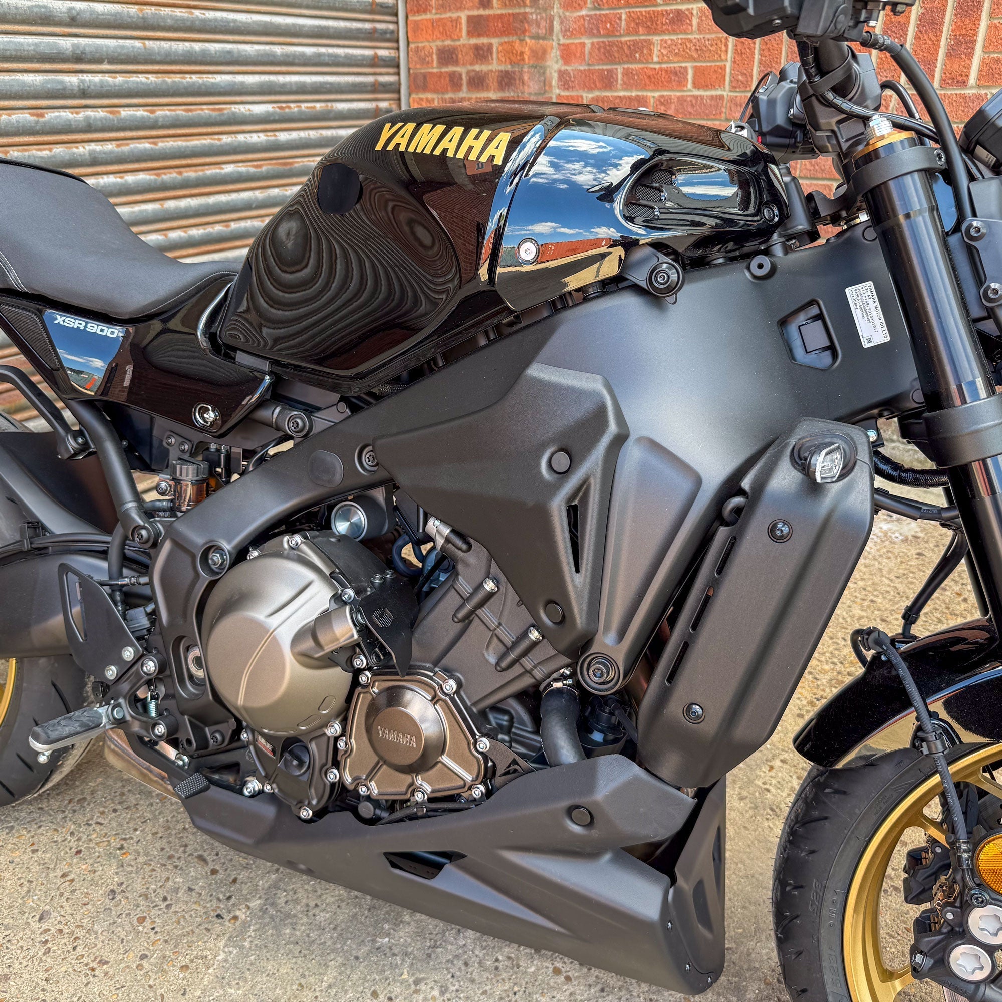 Pyramid Front Infill Panels | Matte Black | Yamaha XSR900 2022>Current -  Shop name