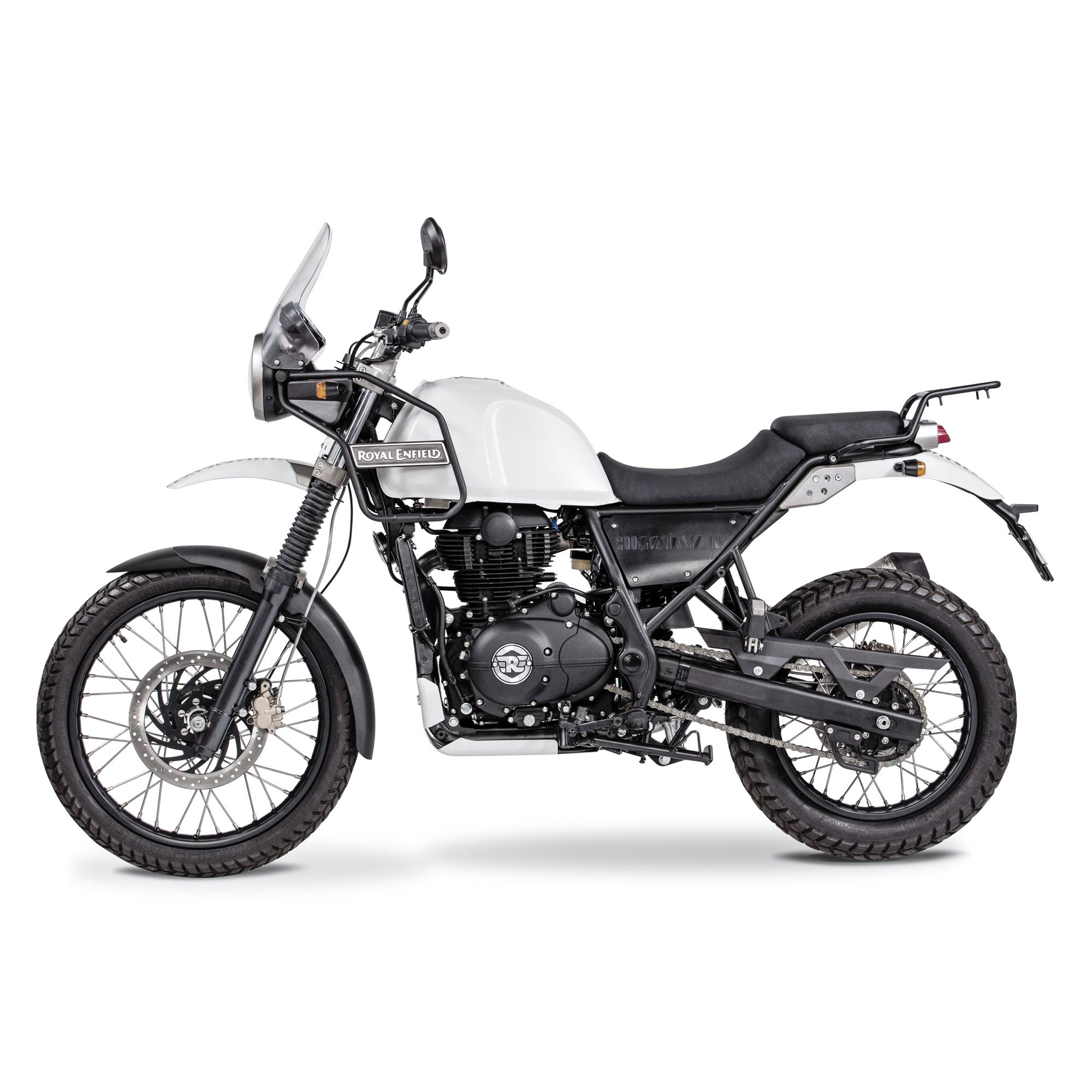 Pyramid Front Mudguard Beak | Matte Black | Royal Enfield Himalayan 410 2018>2024-Extenda Fendas-Pyramid Motorcycle Accessories