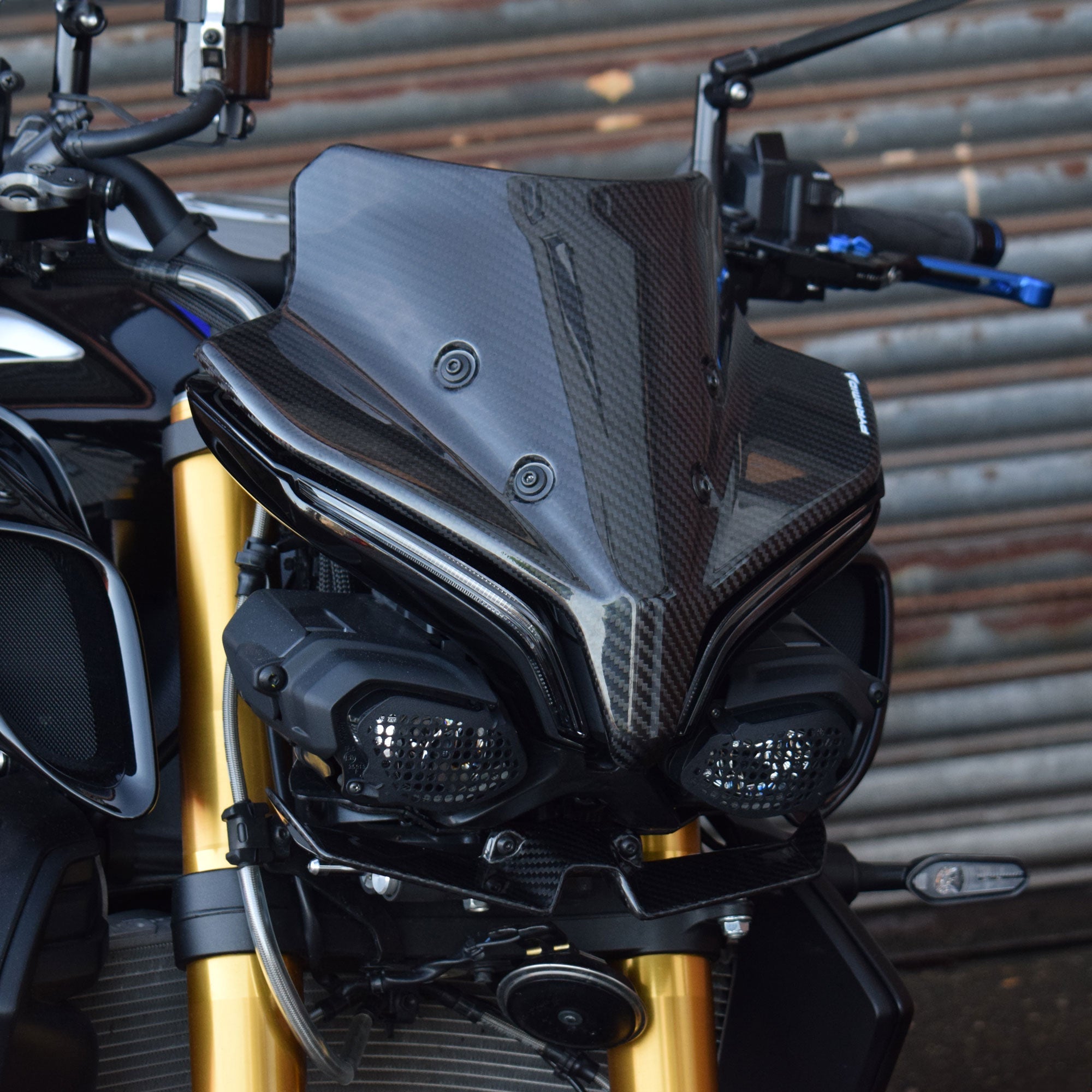 Pyramid Frontal Wing | Carbon Fibre | Yamaha MT-10 2022>Current-38288A-Side Spoilers-Pyramid Motorcycle Accessories