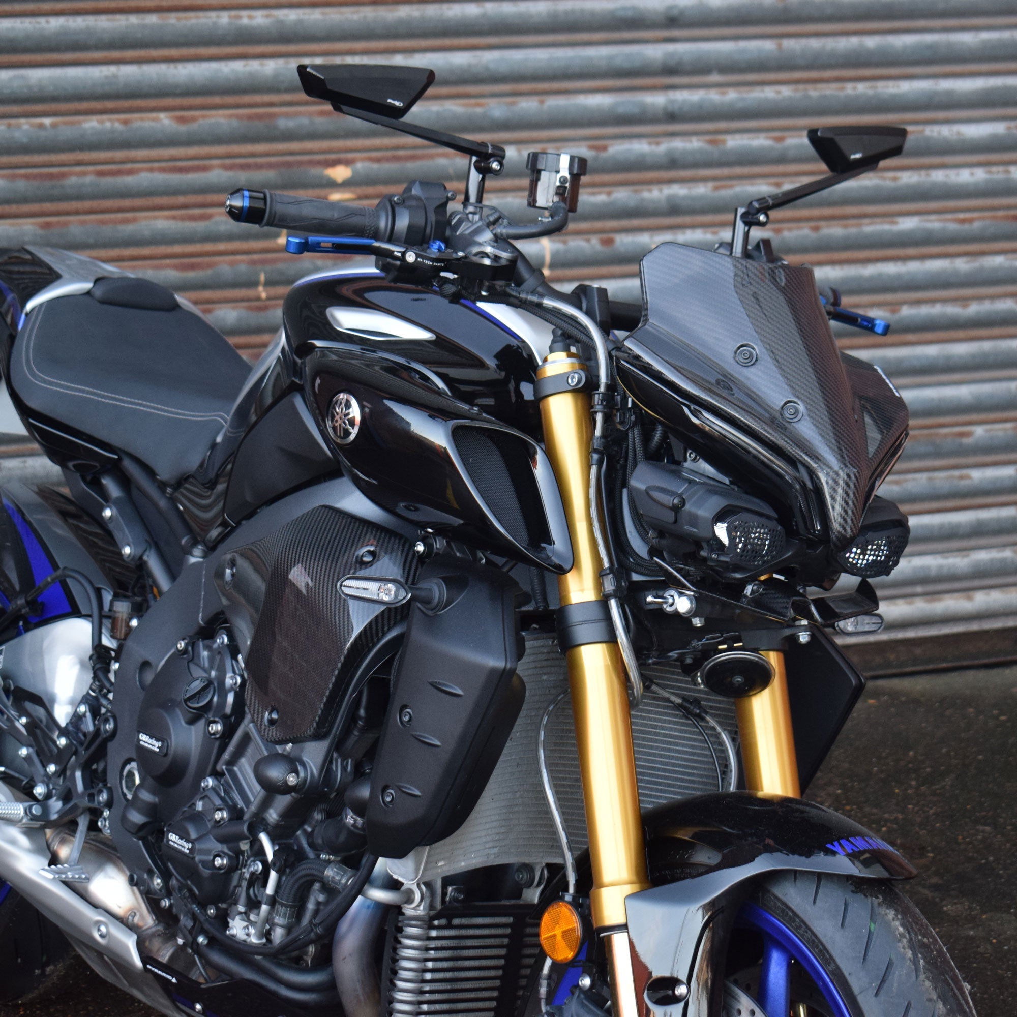 Pyramid Frontal Wing | Carbon Fibre | Yamaha MT-10 2022>Current-38288A-Side Spoilers-Pyramid Motorcycle Accessories