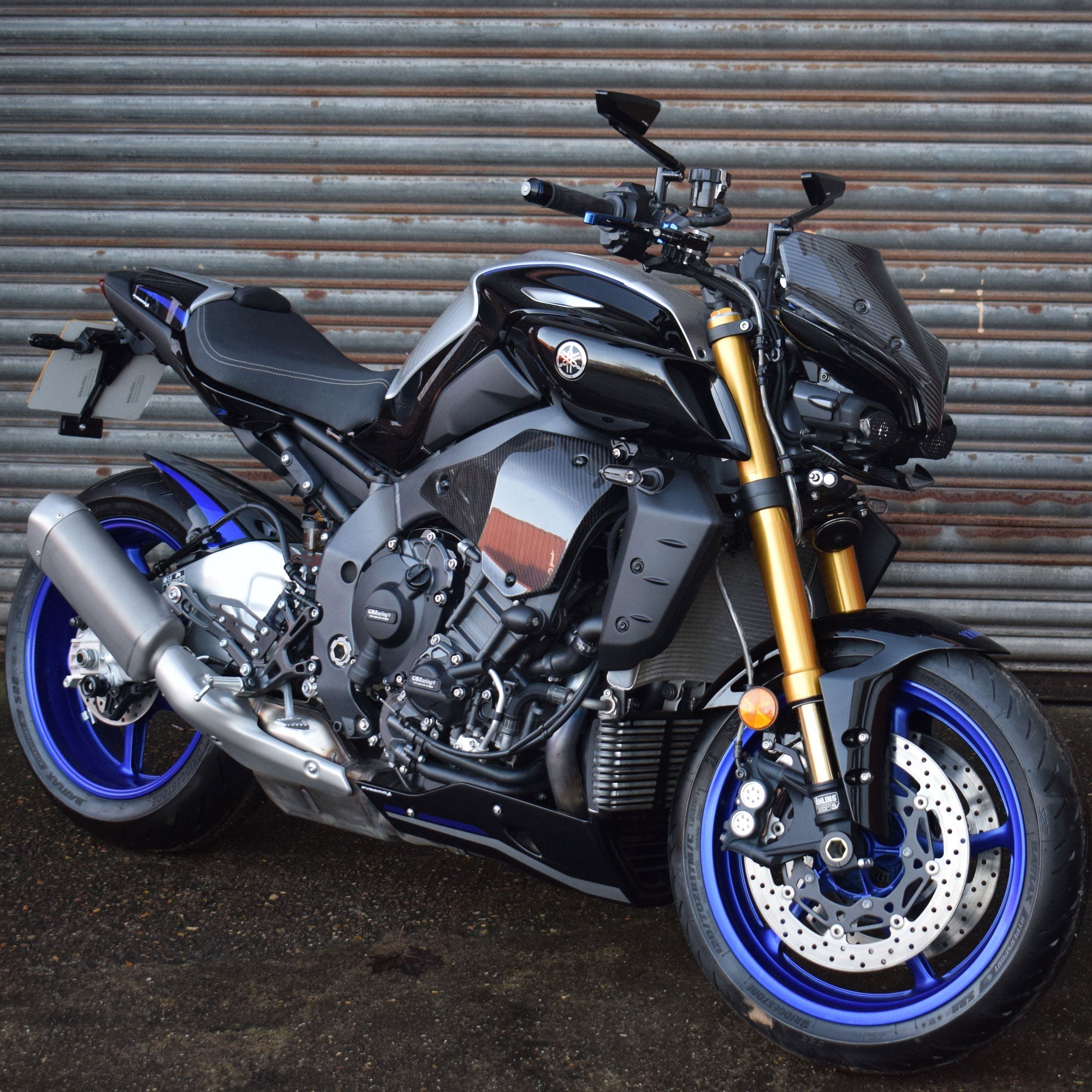 Pyramid Frontal Wing | Carbon Fibre | Yamaha MT-10 2022>Current-38288A-Side Spoilers-Pyramid Motorcycle Accessories