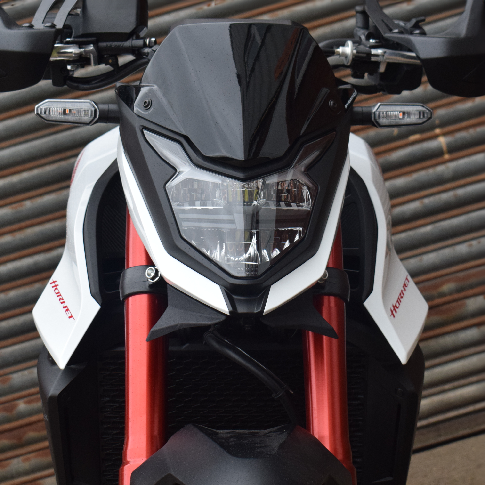 Pyramid Frontal Wing | Matte Black | Honda CB750 Hornet 2023>2024-Wings-Pyramid Motorcycle Accessories