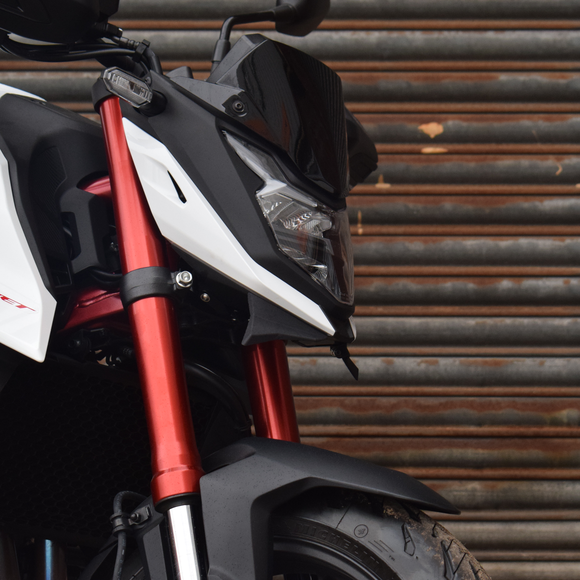 Pyramid Frontal Wing | Matte Black | Honda CB750 Hornet 2023>2024-Wings-Pyramid Motorcycle Accessories
