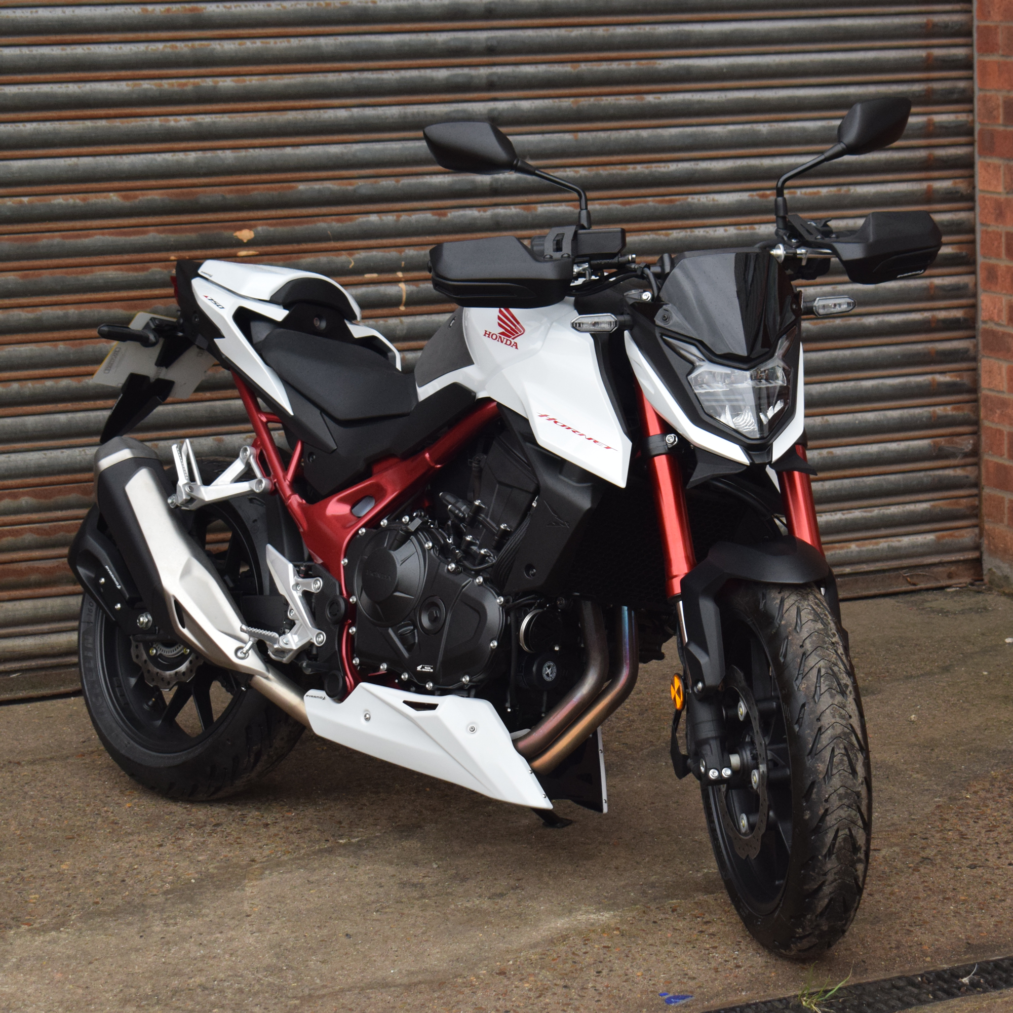 Pyramid Frontal Wing | Matte Black | Honda CB750 Hornet 2023>2024-Wings-Pyramid Motorcycle Accessories