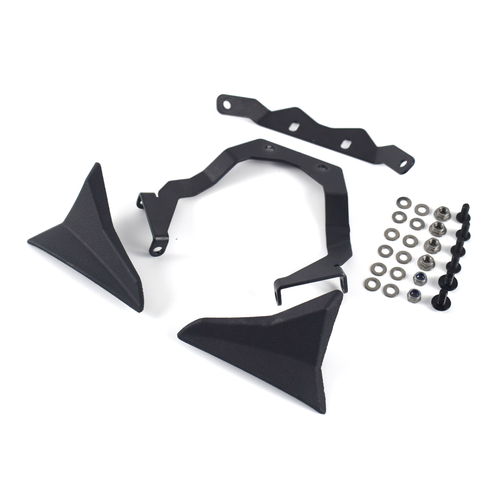Pyramid Frontal Wing | Matte Black | Honda CB750 Hornet 2023>2024-Wings-Pyramid Motorcycle Accessories