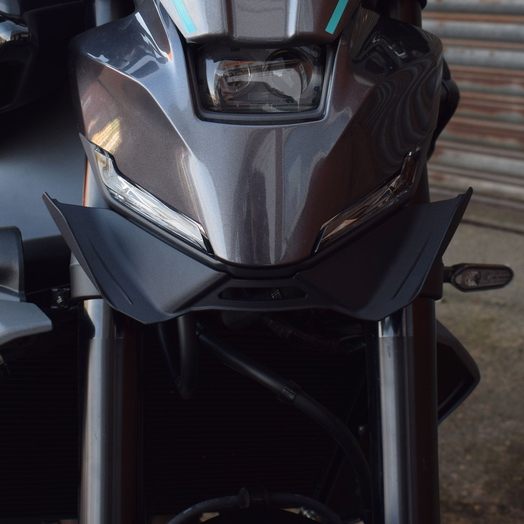 Pyramid Frontal Wing | Matte Black | Yamaha MT-09 2024>Current-38250M-Screens-Pyramid Motorcycle Accessories