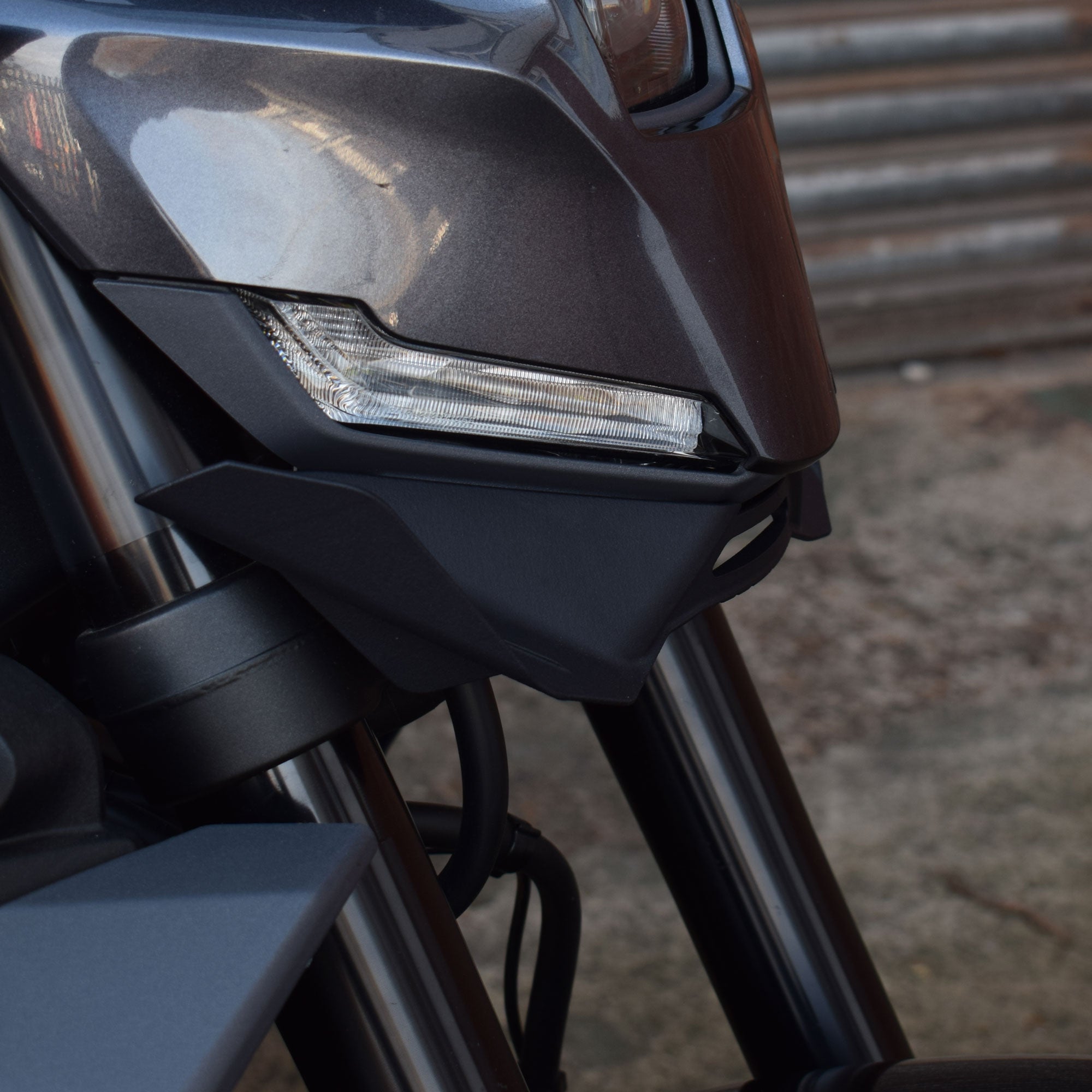 Pyramid Frontal Wing | Matte Black | Yamaha MT-09 2024>Current-38250M-Screens-Pyramid Motorcycle Accessories