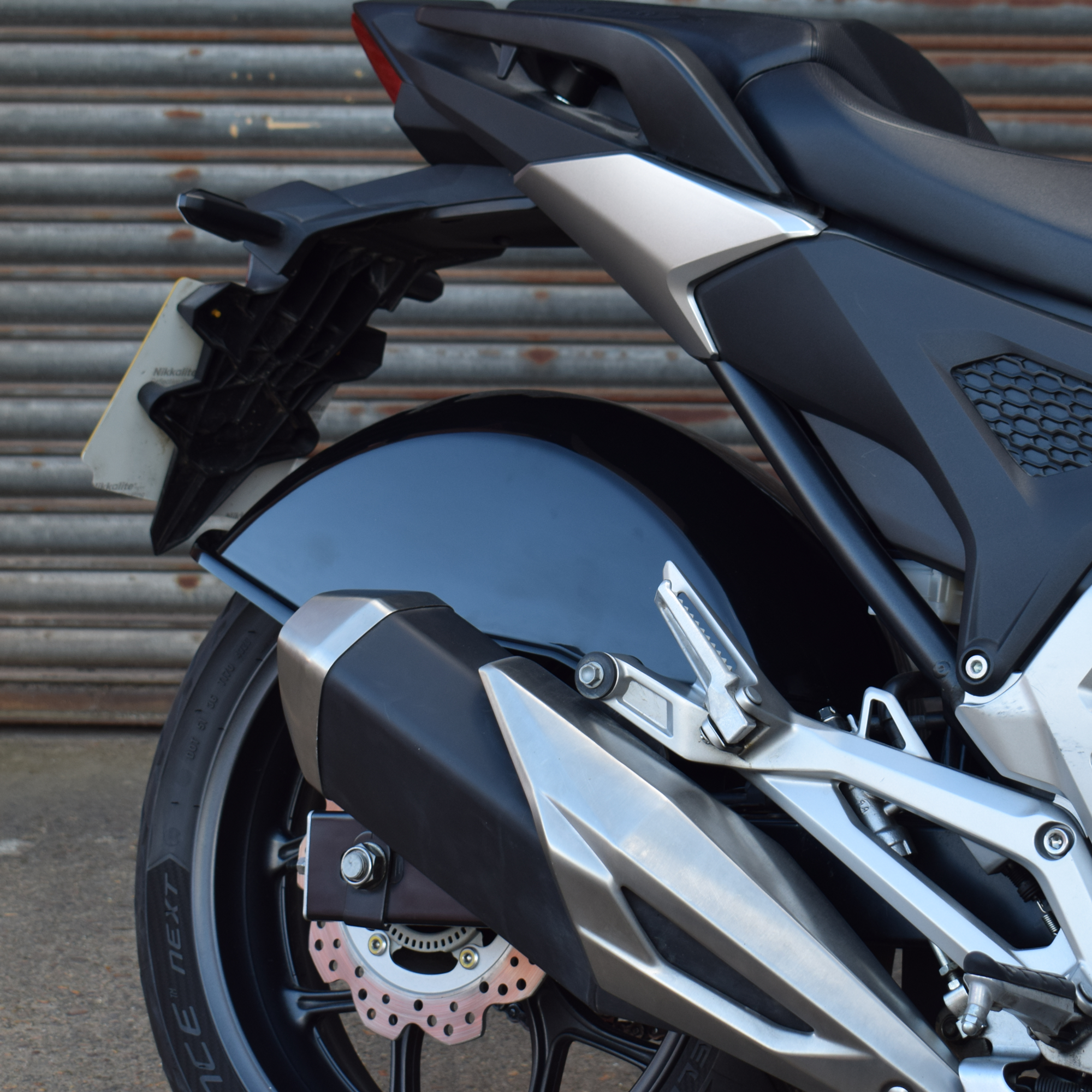 Pyramid Full Rear Hugger  | Gloss Black | Honda NC 700 S 2012>Current -  Shop name
