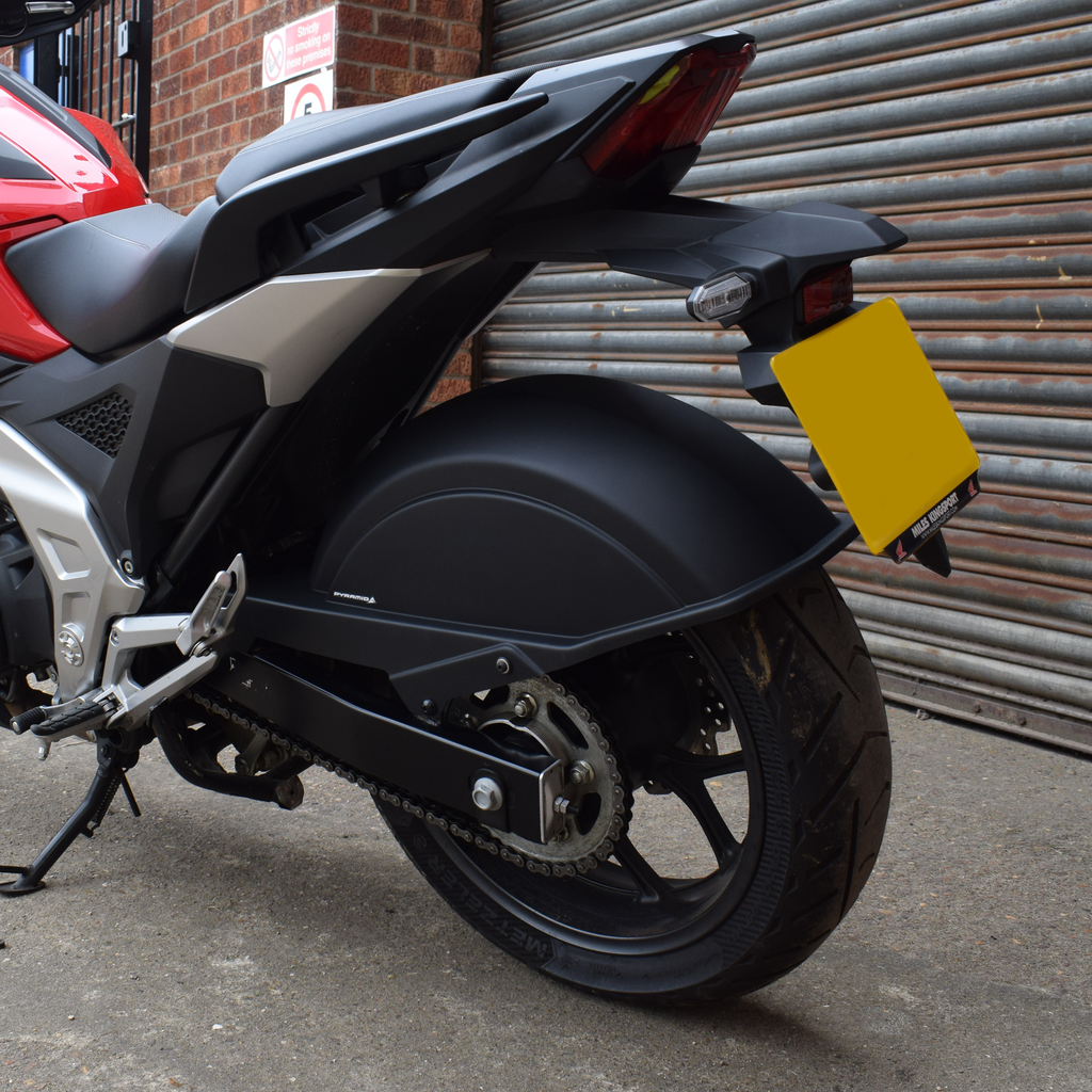 Cycle Rear Hugger Pyramid Full Rear Hugger | Matte Black | Honda NC 700 S 2012>Current
