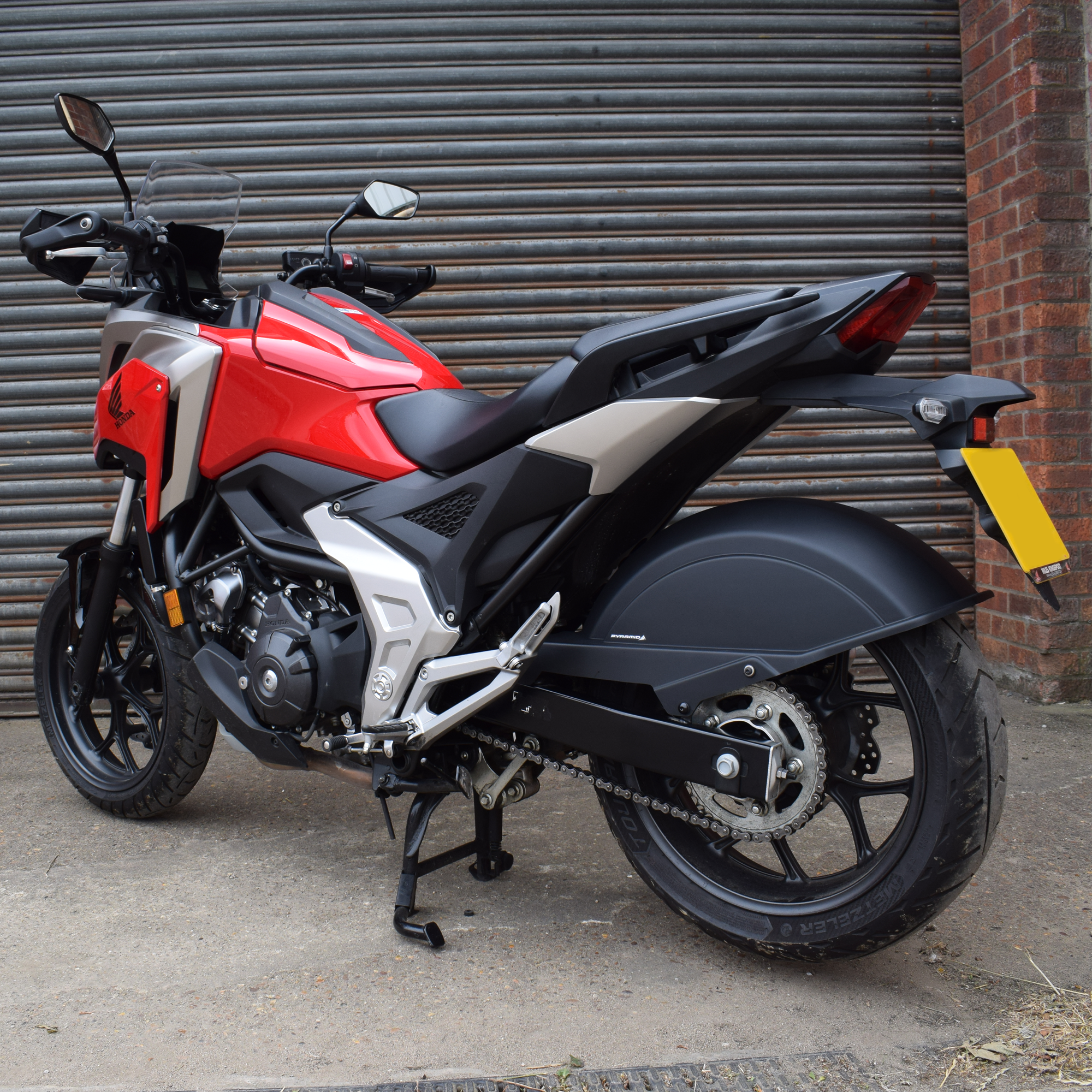 Pyramid Full Rear Hugger | Matte Black | Honda NC 700 S 2012>Current-Huggers-Pyramid Motorcycle Accessories