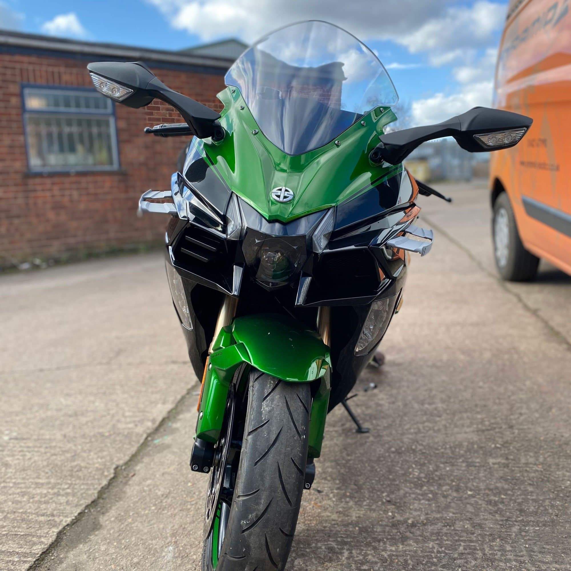 Pyramid GP Wings | Unpainted | Kawasaki Ninja H2 SX 2018>2021-Side Spoilers-Pyramid Motorcycle Accessories