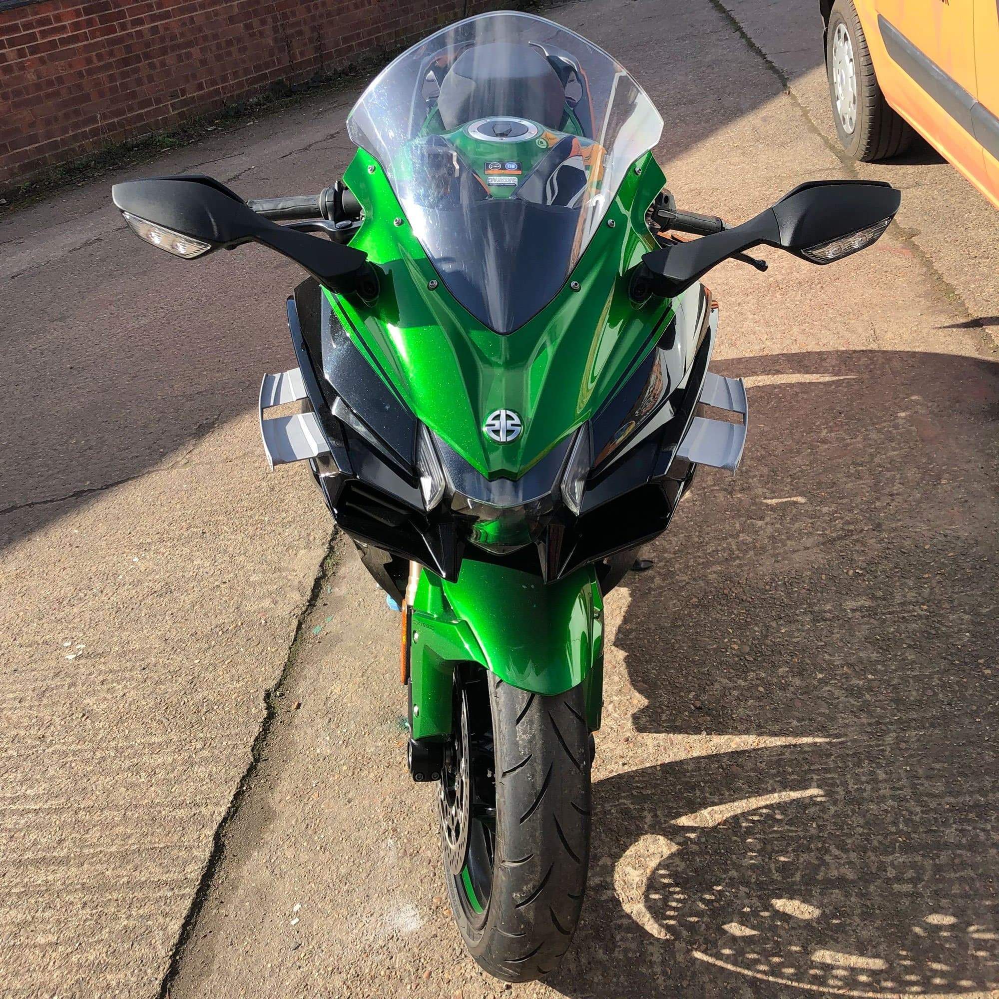 Pyramid GP Wings | Unpainted | Kawasaki Ninja H2 SX 2018>2021-Side Spoilers-Pyramid Motorcycle Accessories