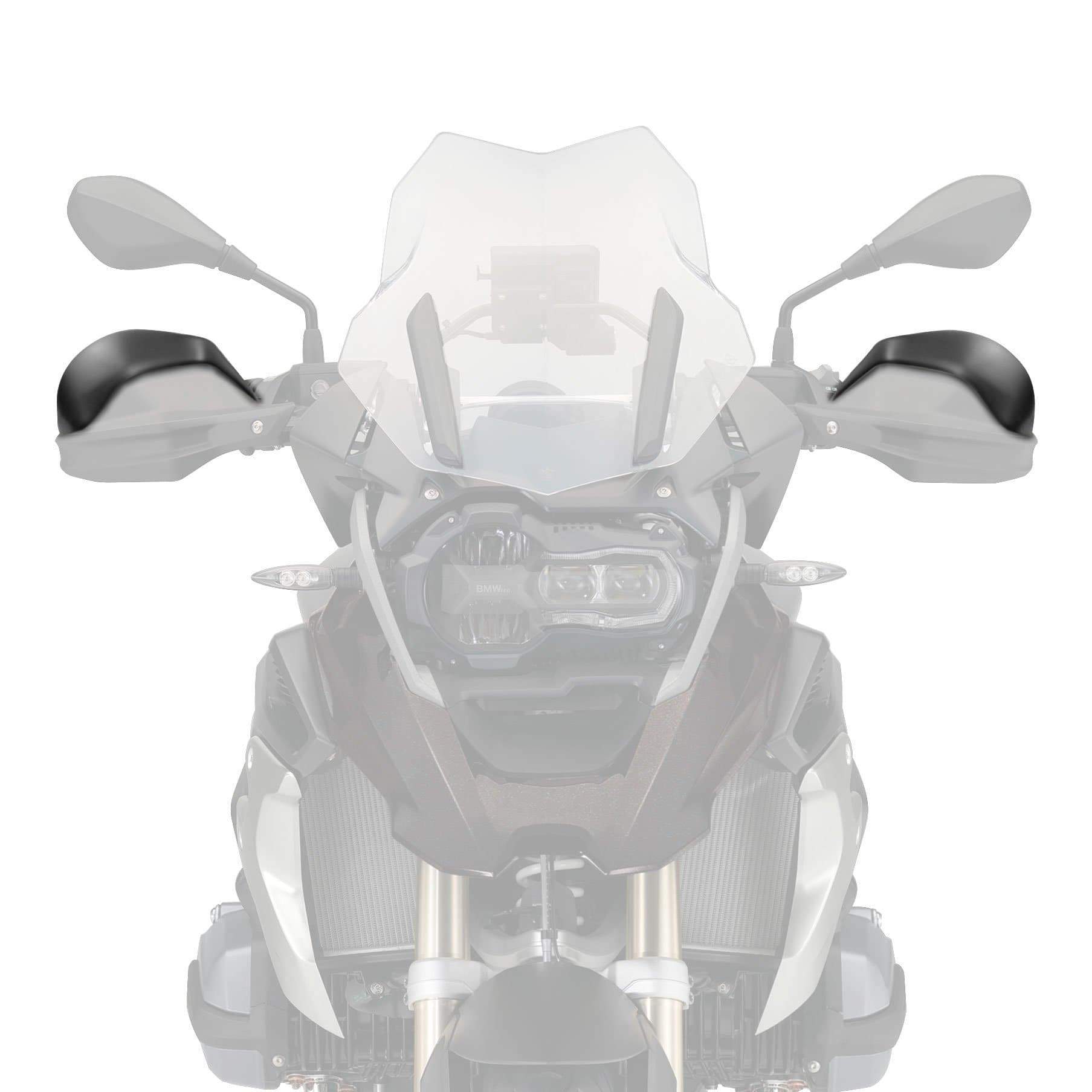 Pyramid Handguard Extensions | Matte Black | BMW R 1200 GS 2013>2018-Handguard Extensions-Pyramid Motorcycle Accessories