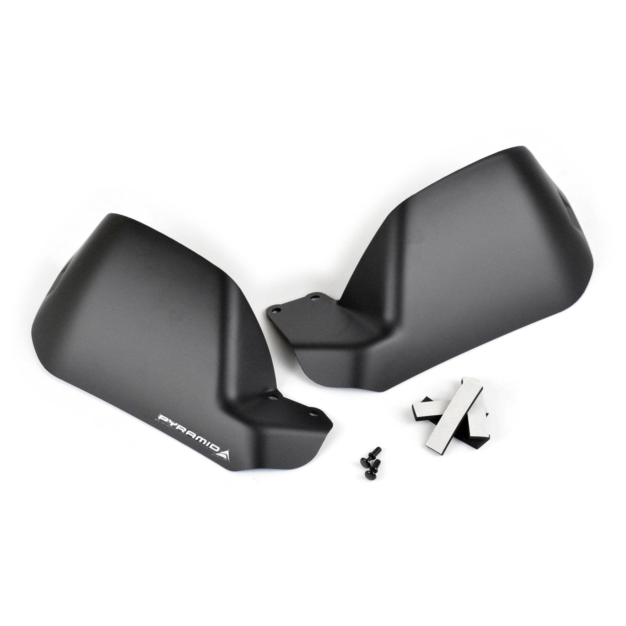 Pyramid Handguard Extensions | Matte Black-30016M-Handguards-Pyramid Motorcycle Accessories