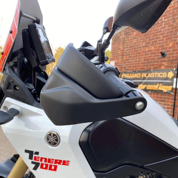 Pyramid Handguard Extensions | Matte Black | Yamaha Tenere 700 Rally Edition 2021>Current-Handguard Extensions-Pyramid Motorcycle Accessories