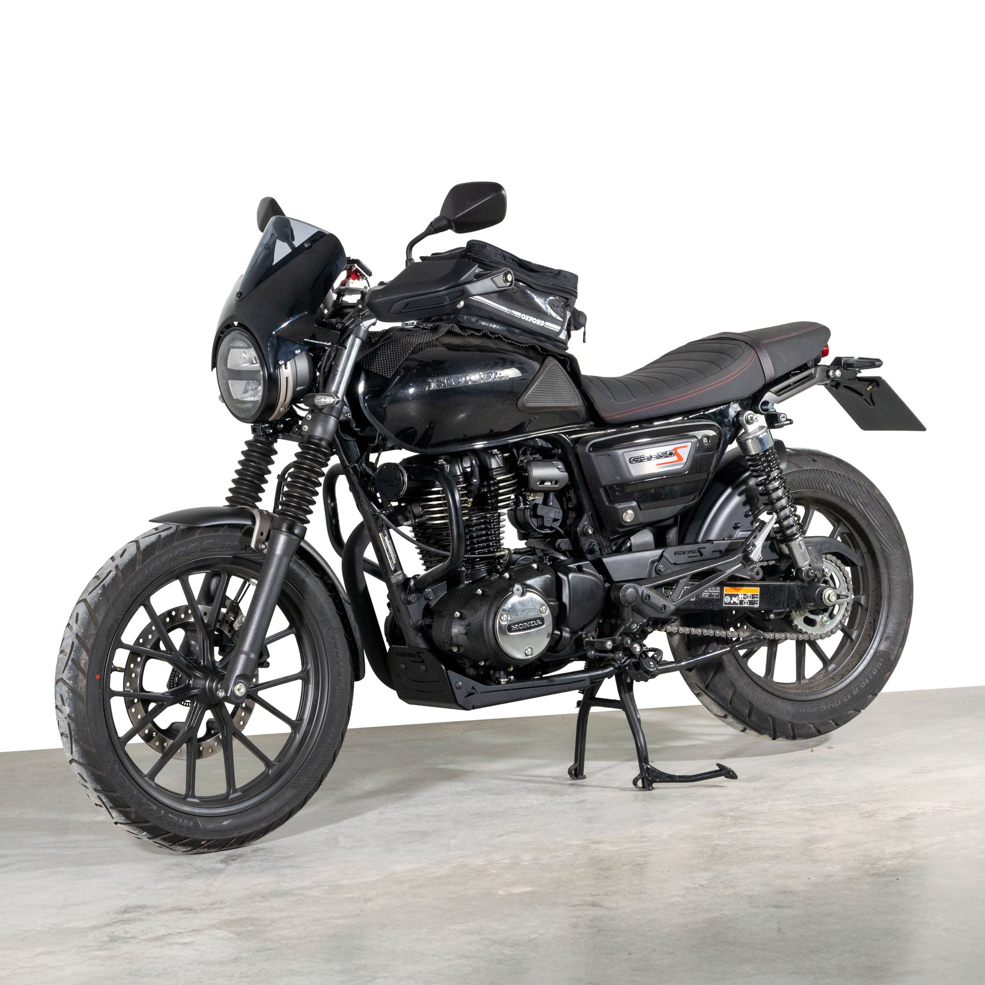 Pyramid Handguards | Matte Black | Honda GB350S 2025>Current -  Shop name