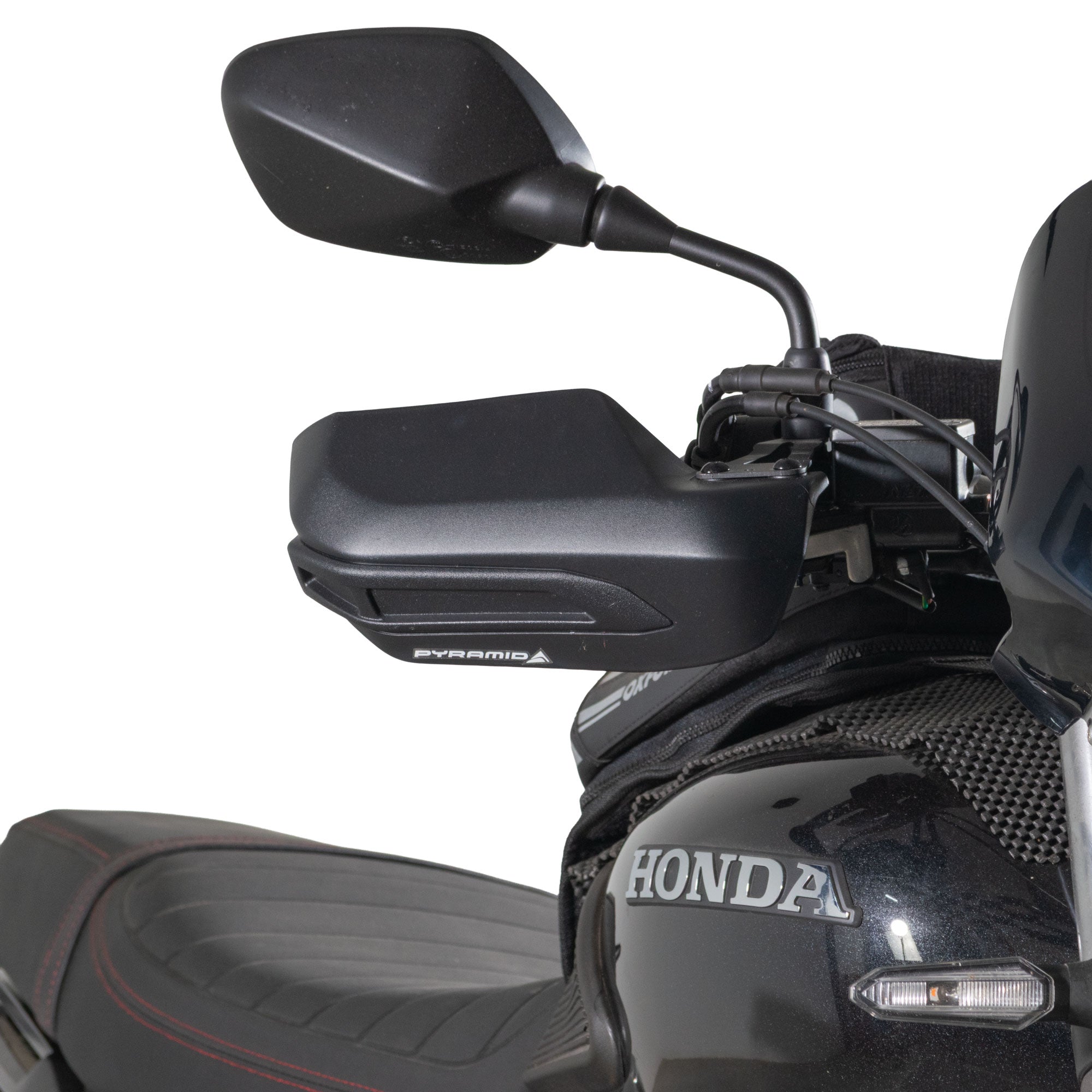 Pyramid Handguards | Matte Black | Honda GB350S 2025>Current -  Shop name