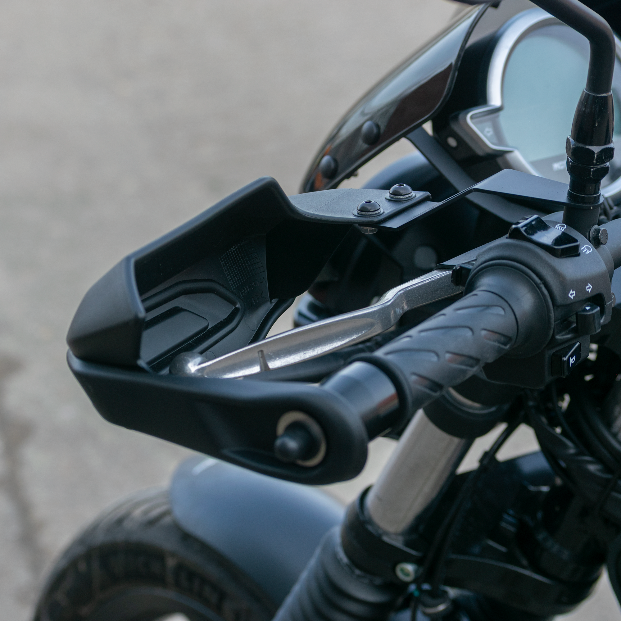 Pyramid Handguards | Matte Black | Moto Guzzi V7 Stone 2021>Current -  Shop name