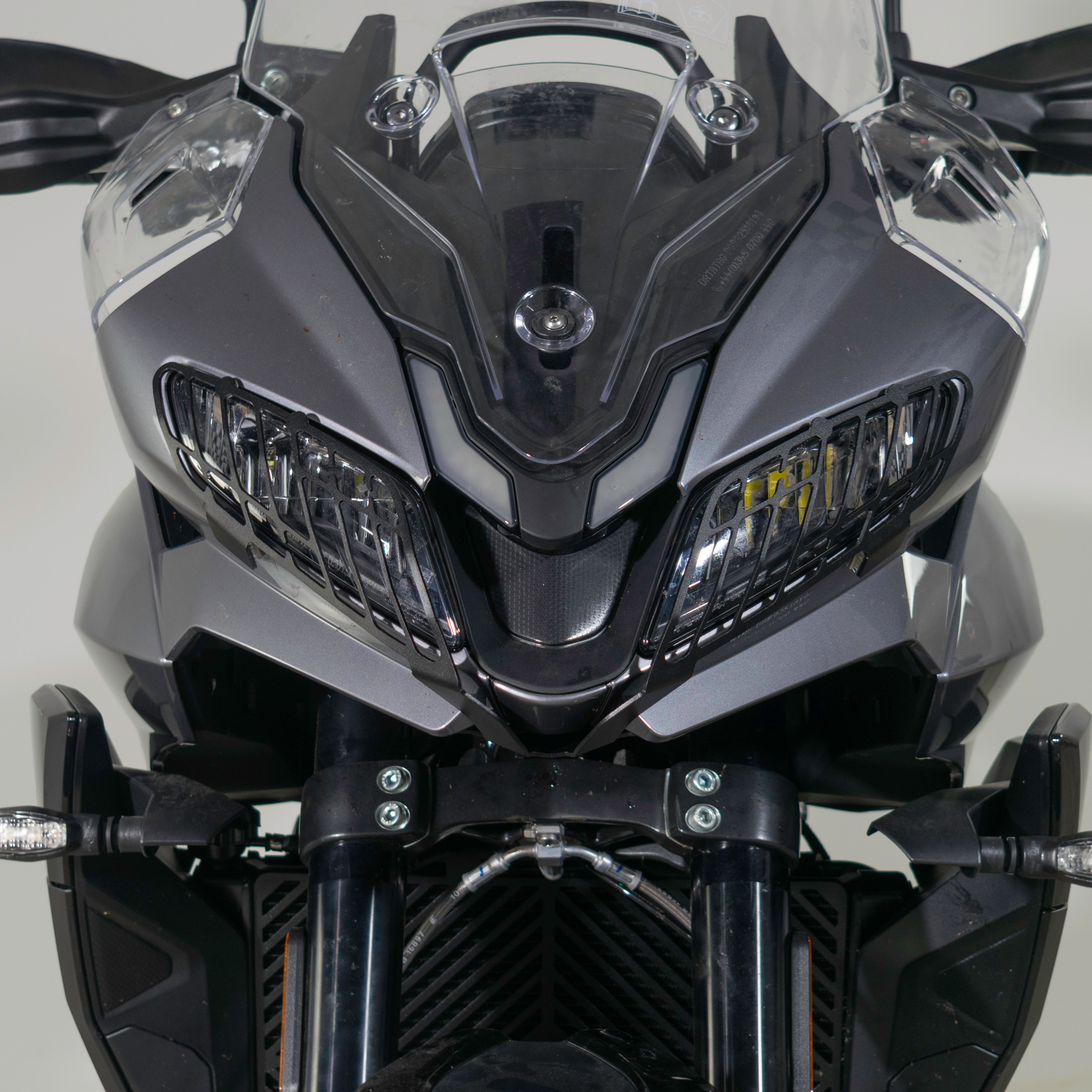 Pyramid Headlight Guards | Matte Black | Triumph Tiger Sport 800 2025>Current-Headlight Protection-Pyramid Motorcycle Accessories