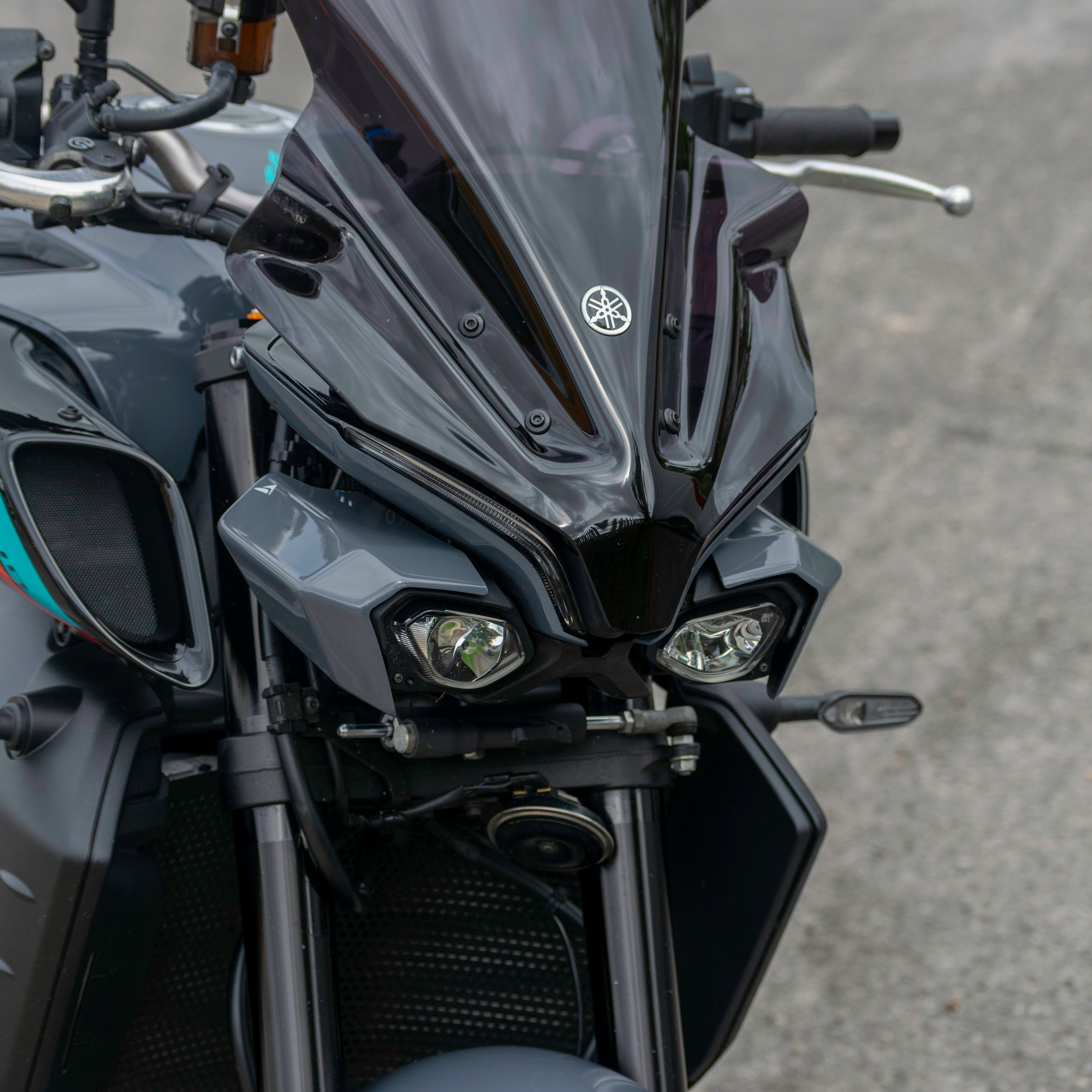 Pyramid Headlight Shrouds | Cyan Storm | Yamaha MT-10 2022>Current-Decals-Pyramid Motorcycle Accessories