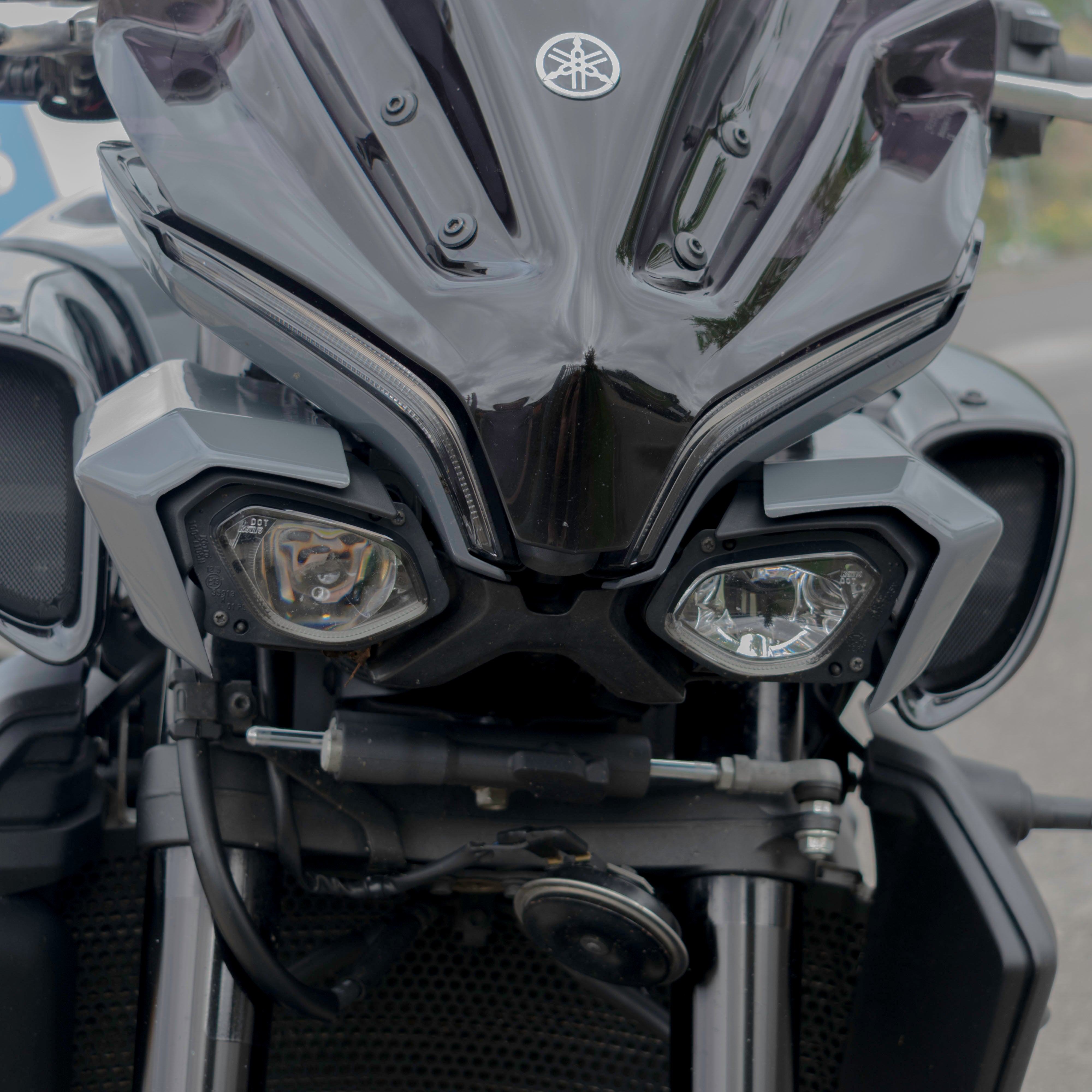 Pyramid Headlight Shrouds | Cyan Storm | Yamaha MT-10 2022>Current-Decals-Pyramid Motorcycle Accessories