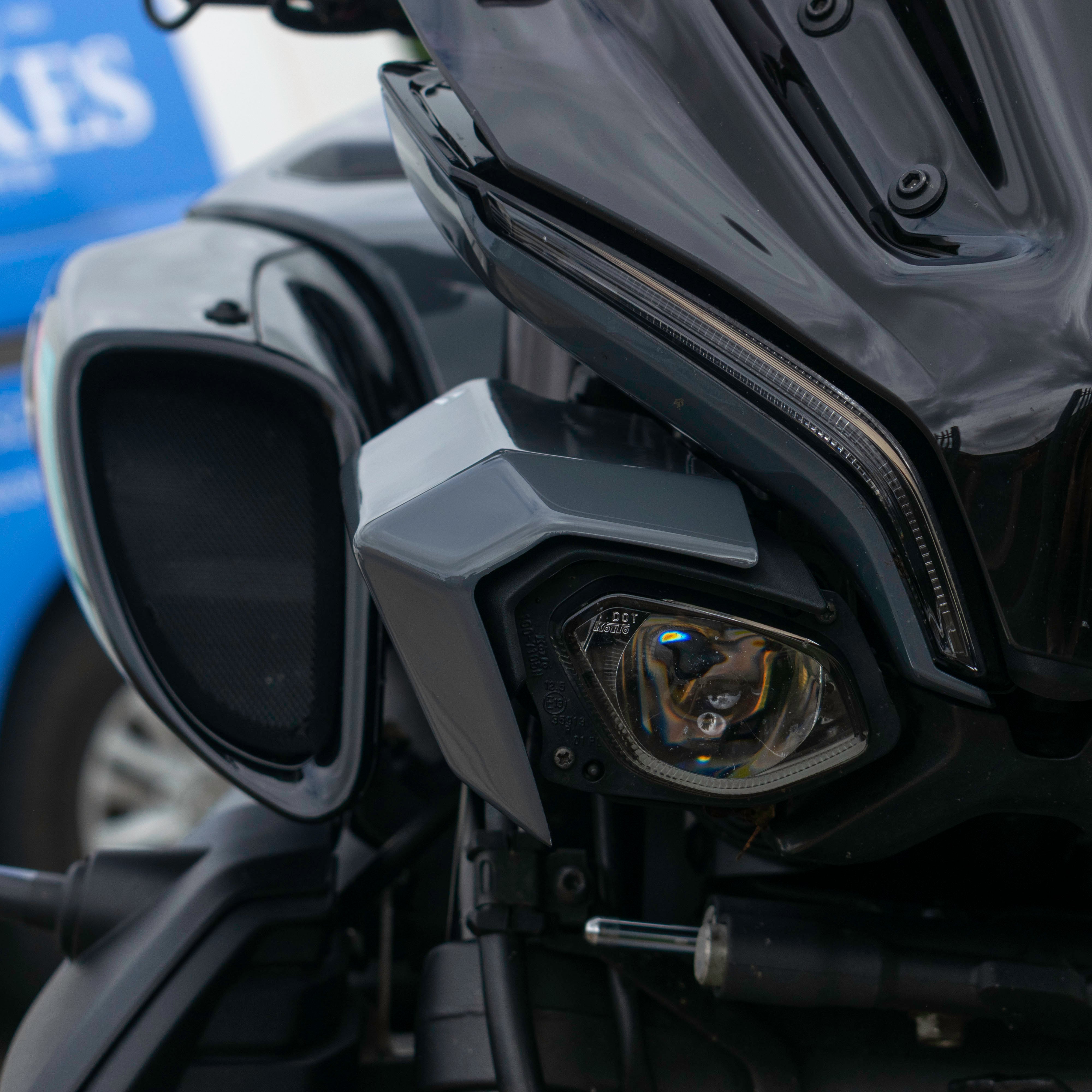 Pyramid Headlight Shrouds | Cyan Storm | Yamaha MT-10 2022>Current-Decals-Pyramid Motorcycle Accessories